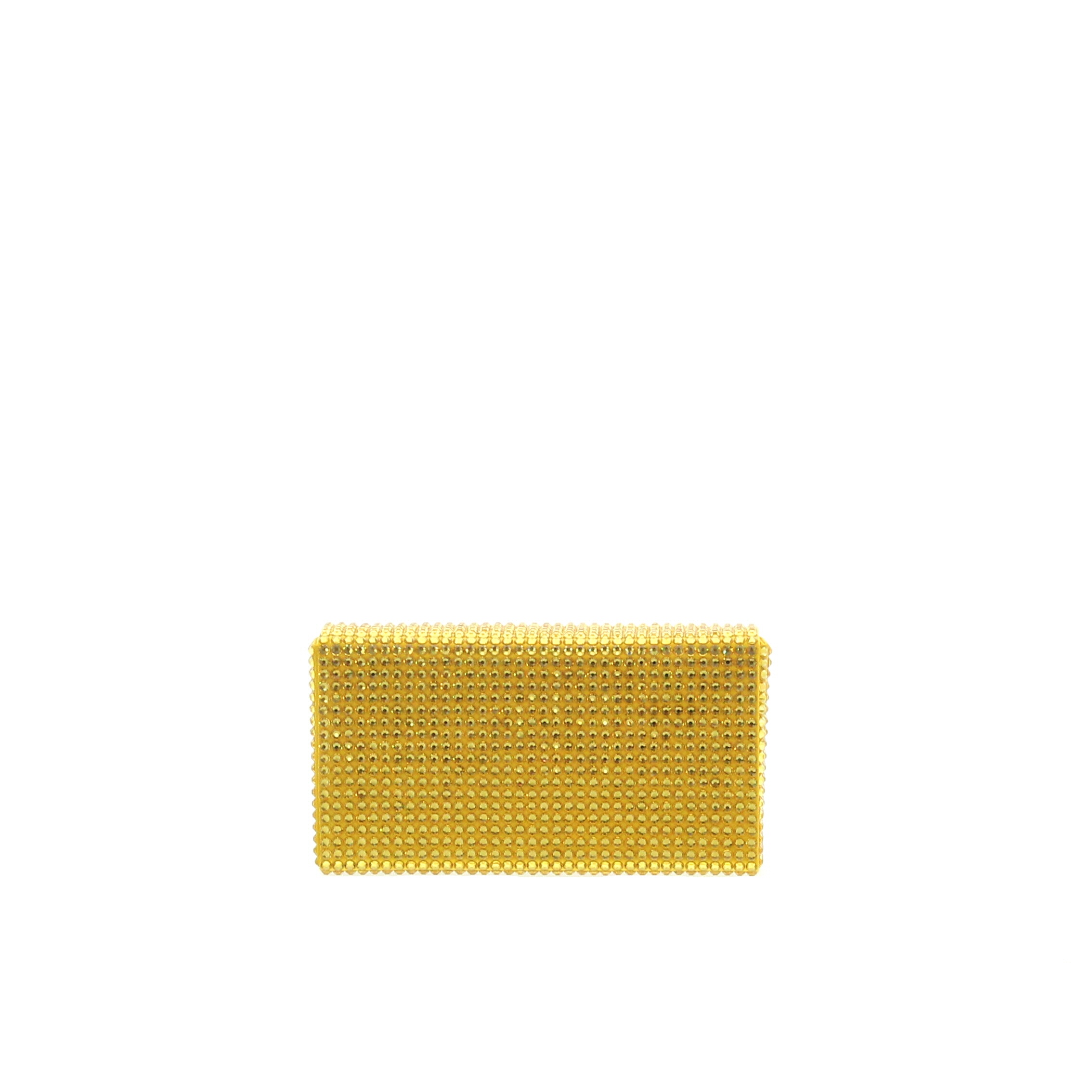 Amina Muaddi – Superamini Paloma Satin Golden Yellow - 3