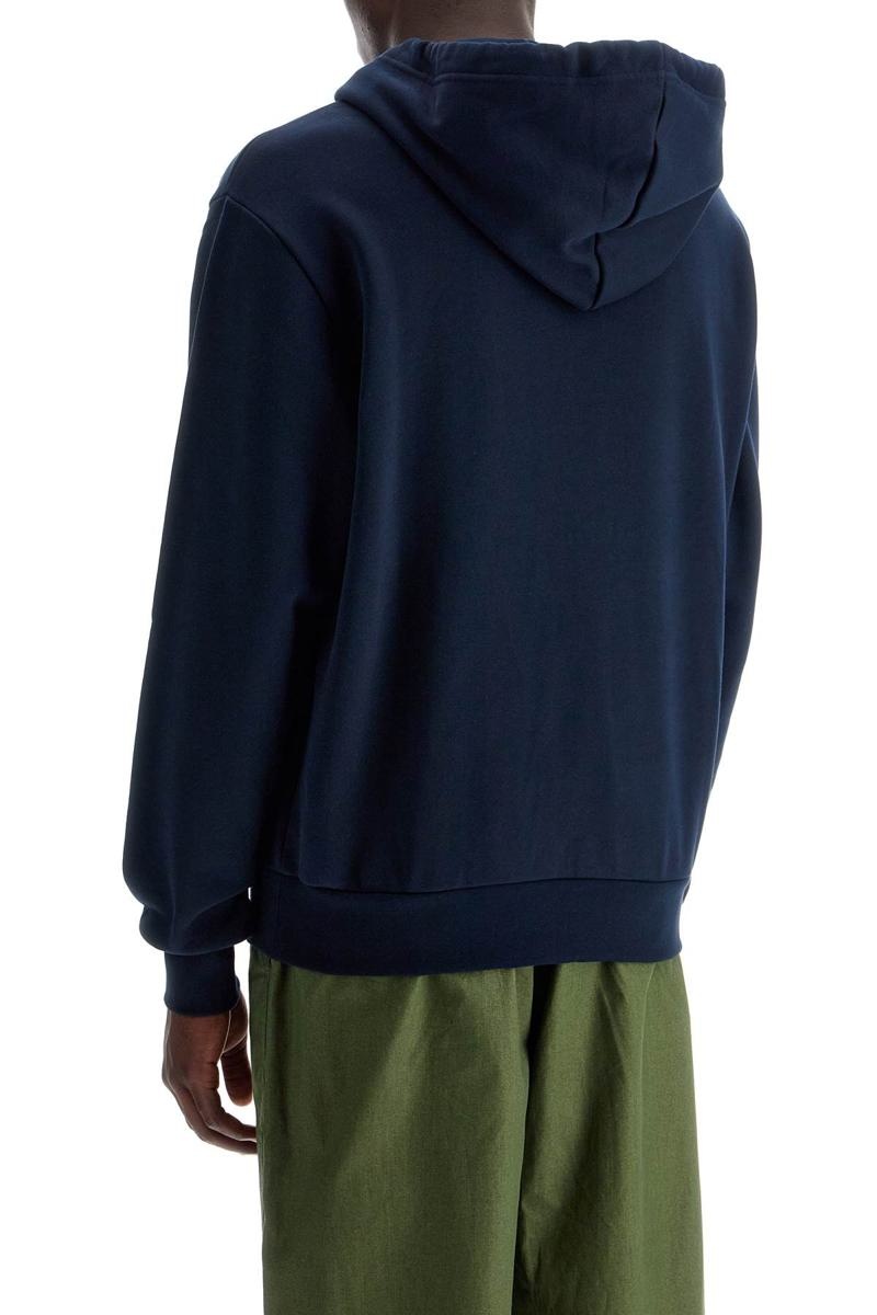 A.P.C. HOODED SWEATSHIRT WITH FLOCKED - 3