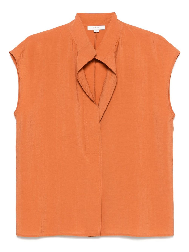 voile cap-sleeves blouse 1