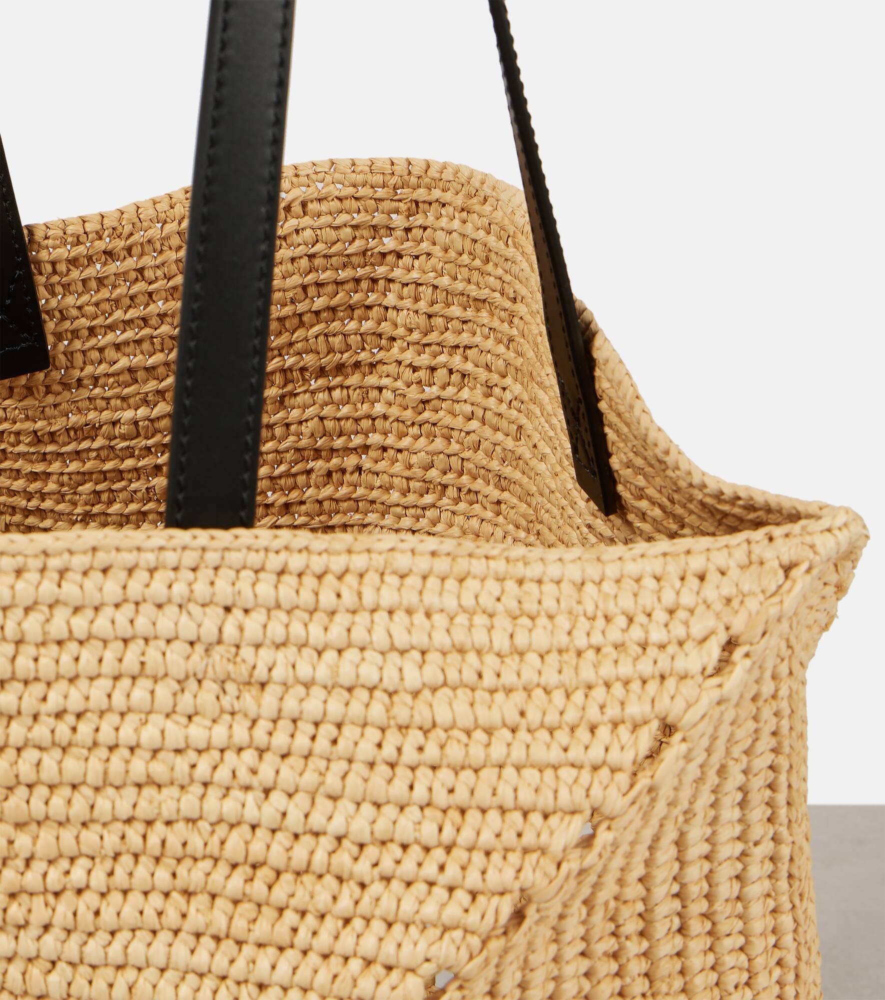 Paula's Ibiza Puzzle Fold raffia tote bag - 3