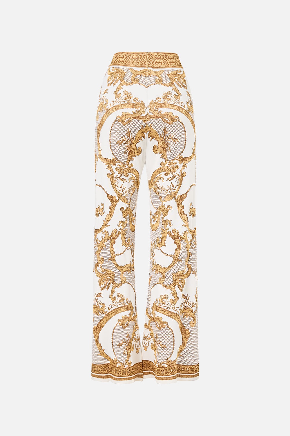 FLARED JACQUARD KNIT PANT - 7