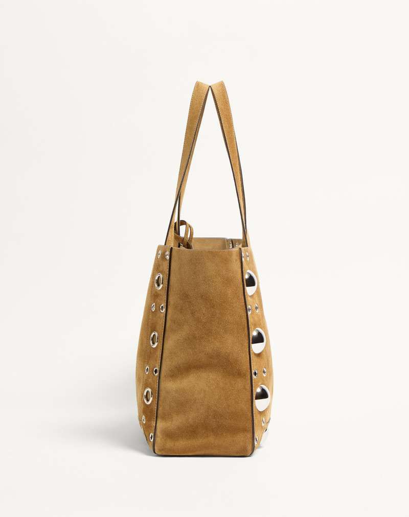 VALENTINO GARAVANI MEDIUM NELLCÔTE SUEDE SHOPPING BAG 4