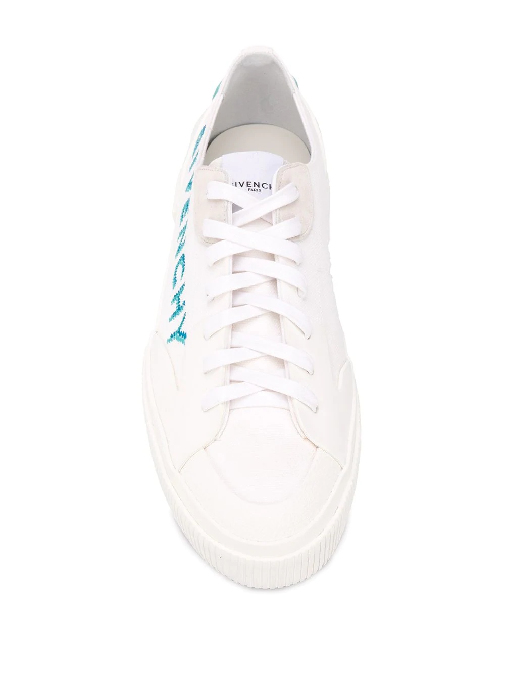 low-top tennis sneakers - 4