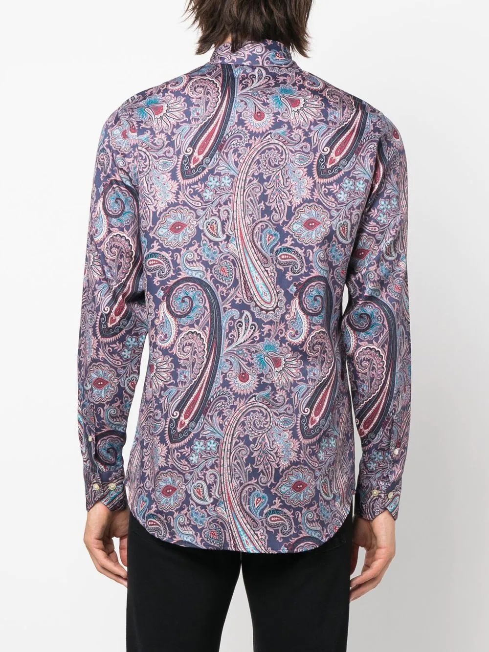 paisley-print long-sleeve shirt - 4