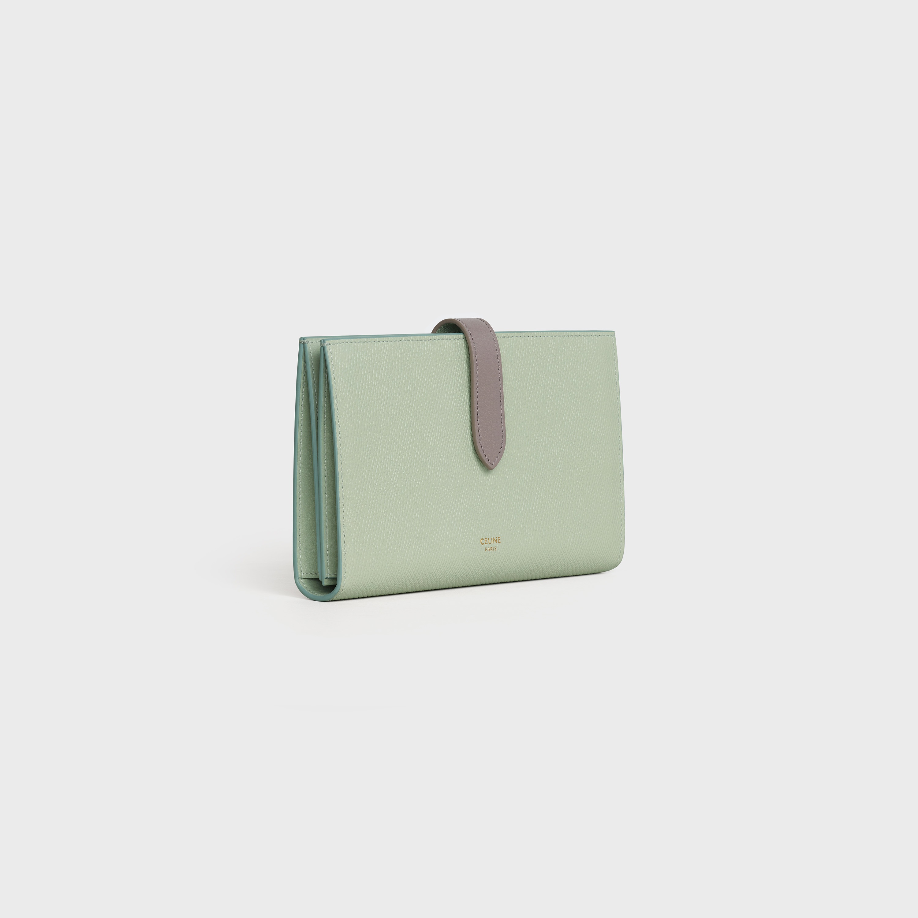 LARGE STRAP WALLET  IN  BICOLOUR GRAINED CALFSKIN - 2