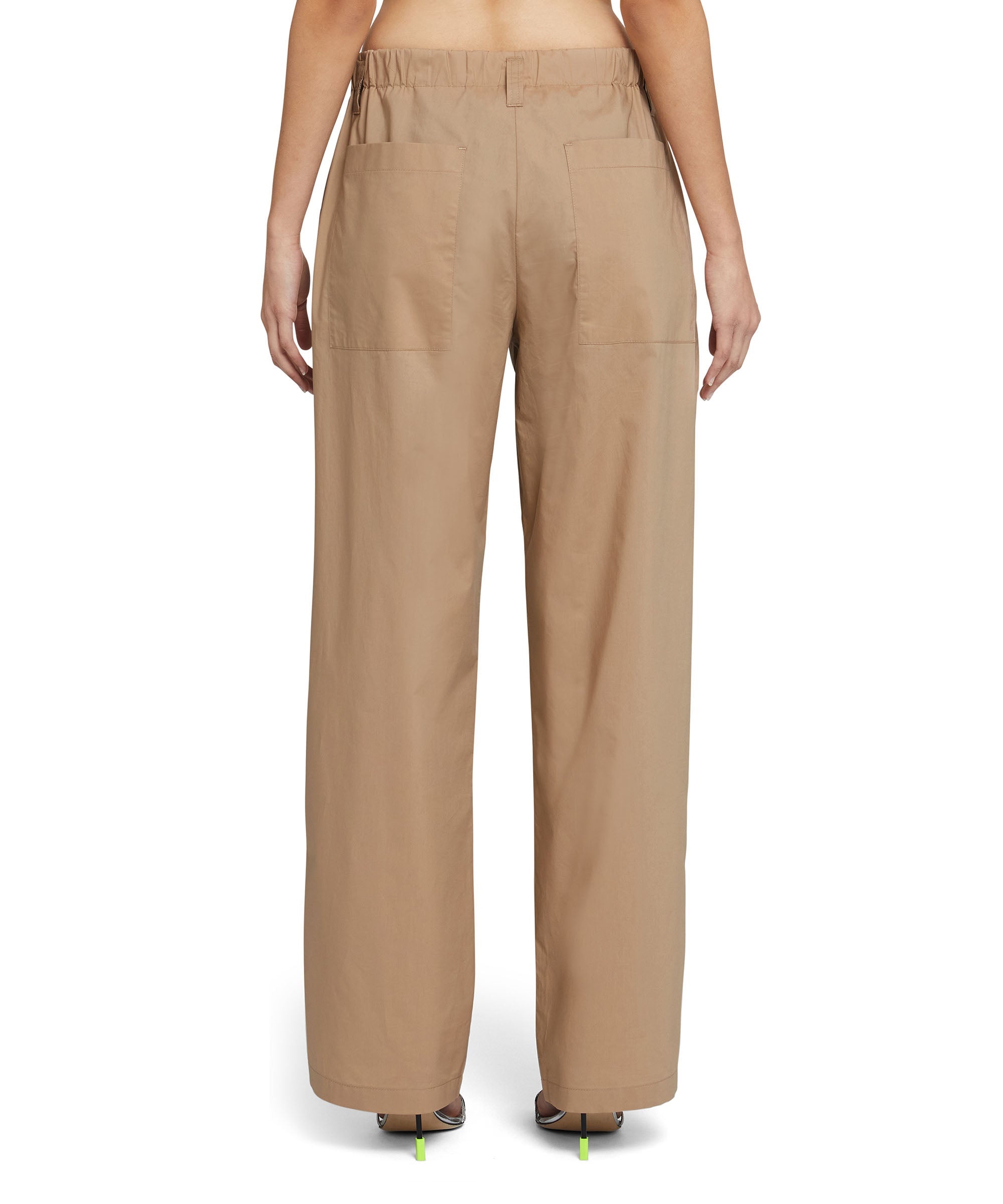 Cotton full-length straight pants - 3