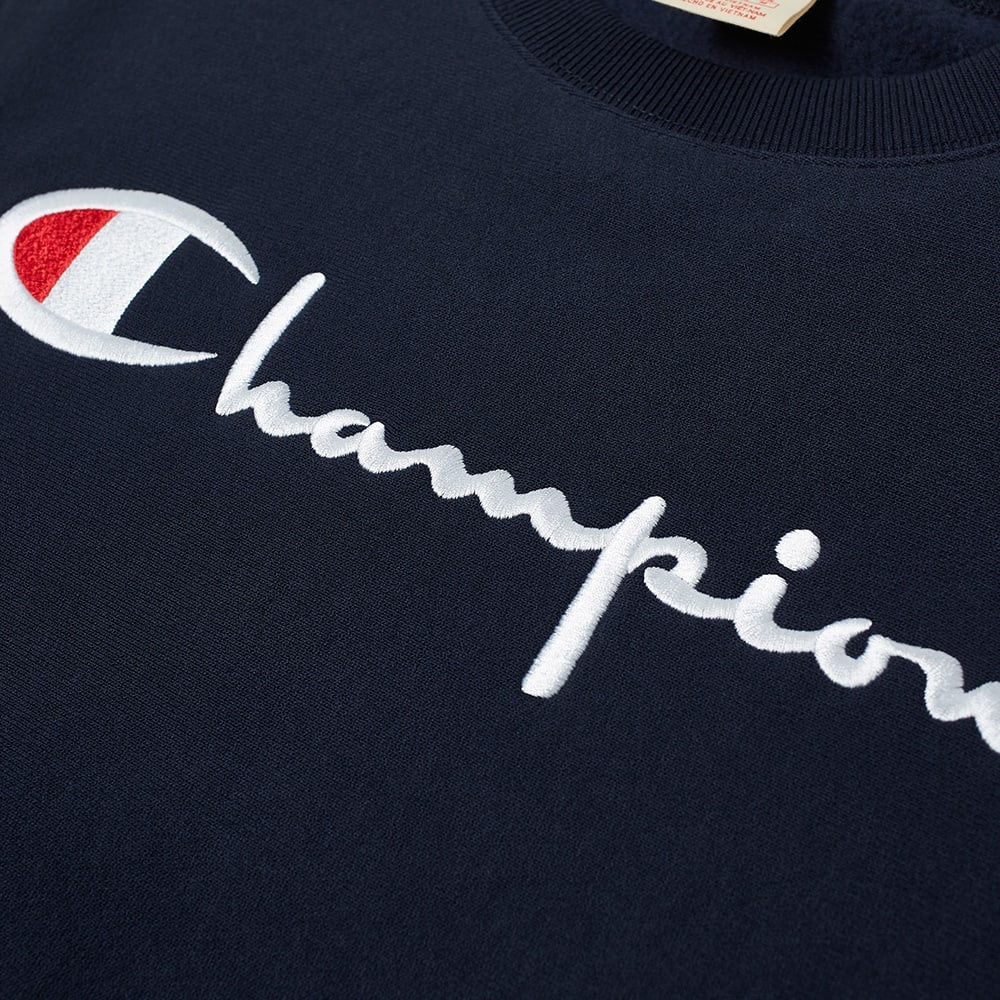 Champion Reverse Weave Big Script Crew Sweat - 3