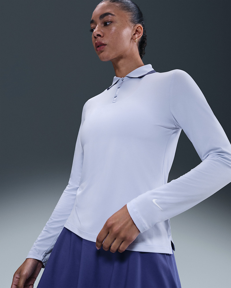 Nike Tour Women's Dri-FIT UV Protection Long-Sleeve Golf Polo - 1