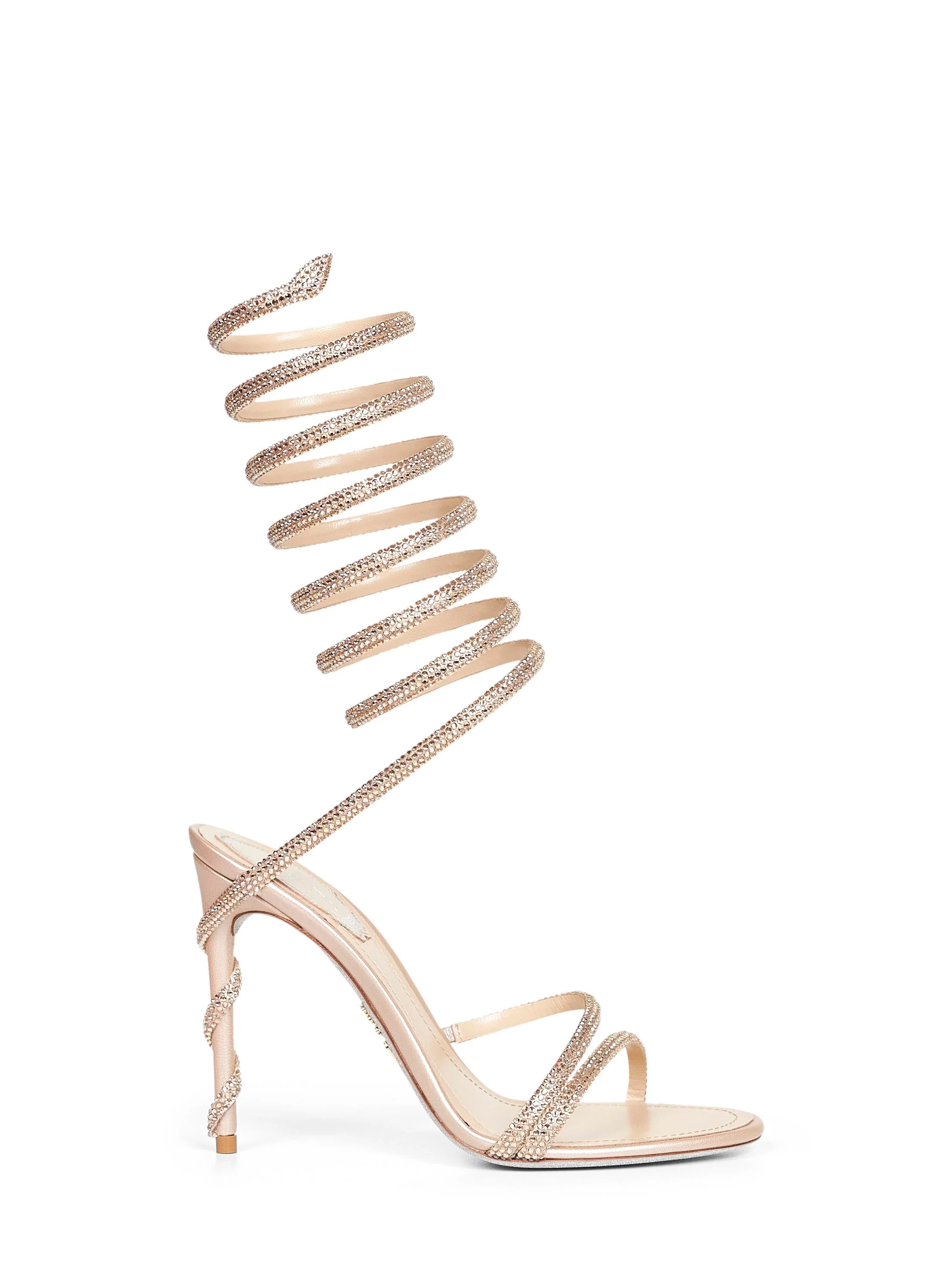 Beige Margot 105 jeweled sandals - 1