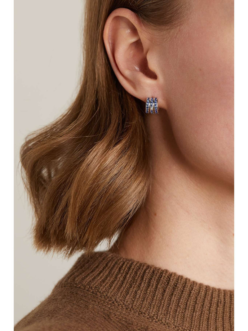 Piaget Possession 18-karat white gold, sapphire and diamond single earring outlook