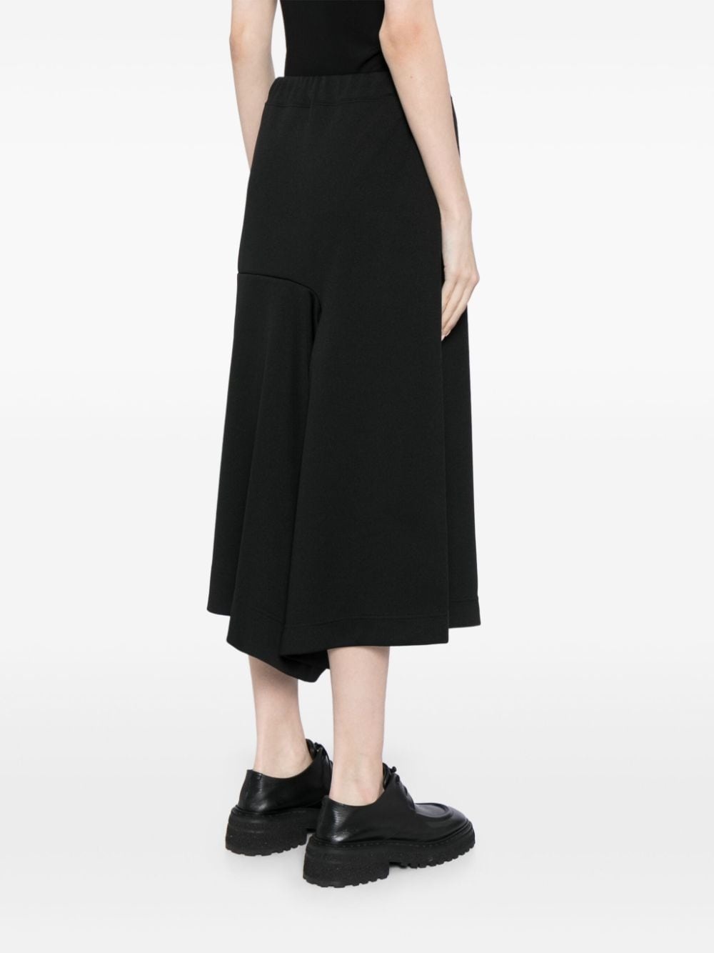 asymmetric drawstring midi skirt - 4