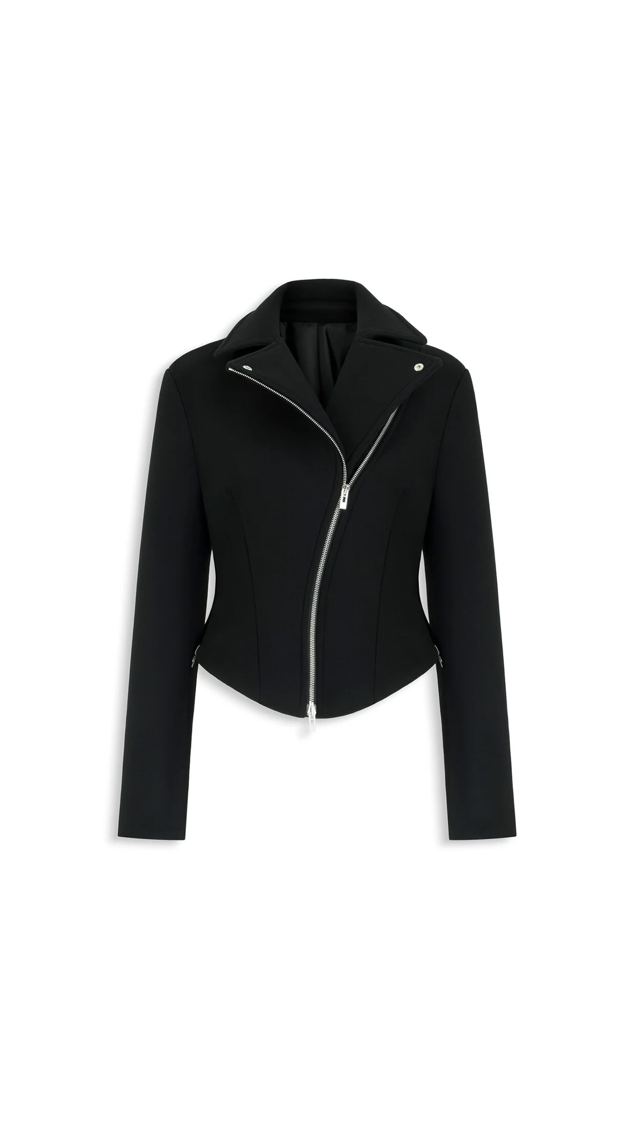 DOUBLE FACE WOOL BIKER JACKET - 1