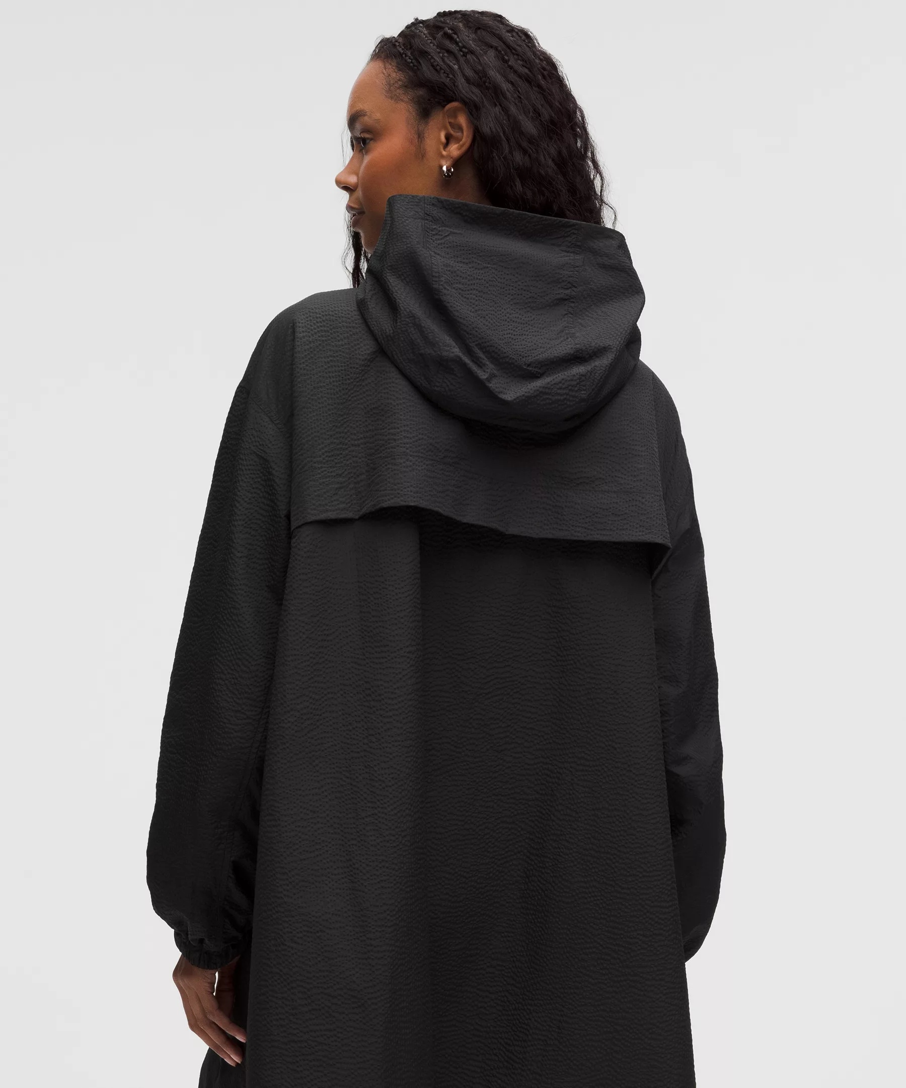 Lightweight Mid-Length Hooded Coat - 3