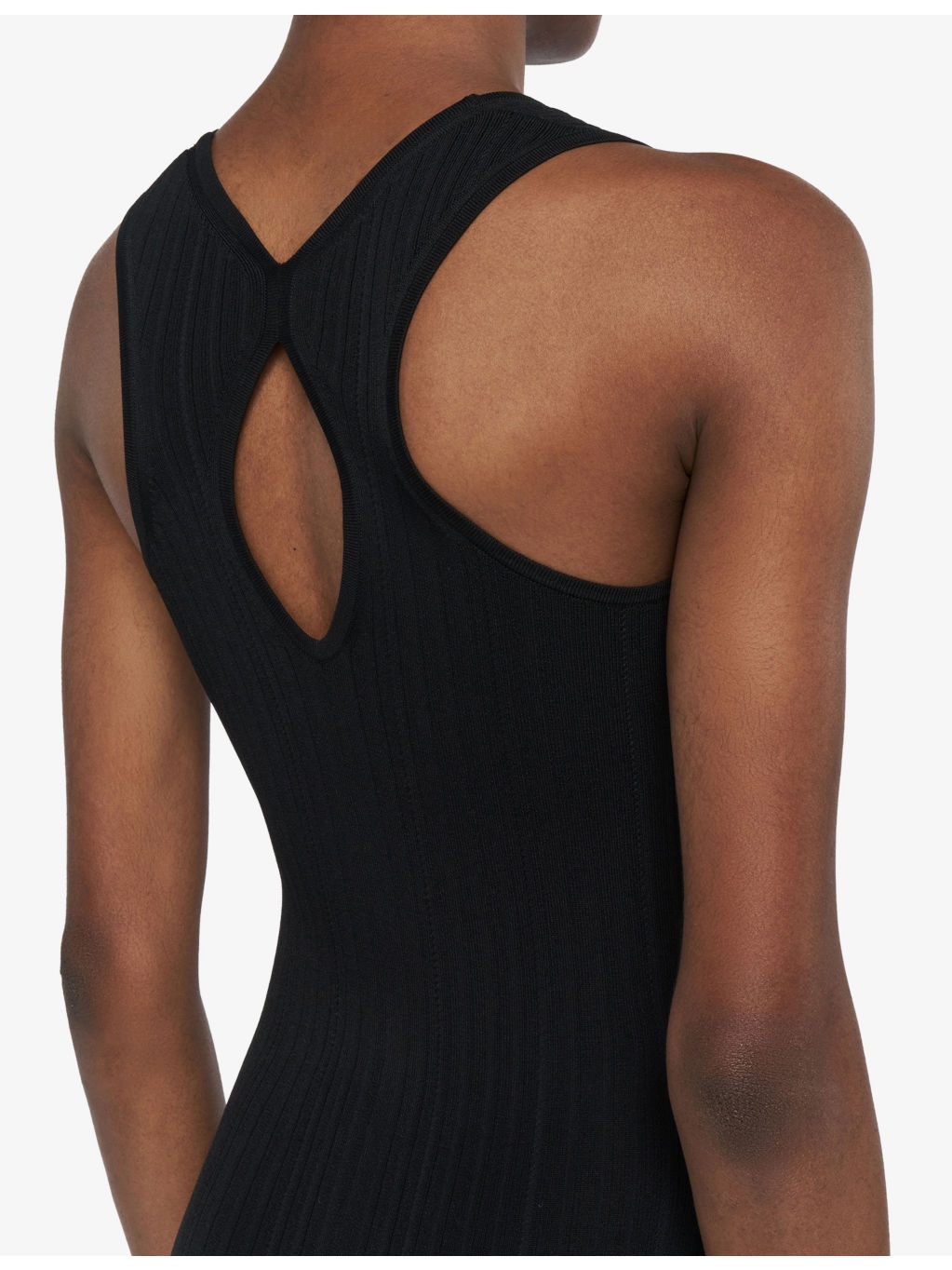 Round-Neck Sleeveless Ribbed-Knit Maxi Dress - 5