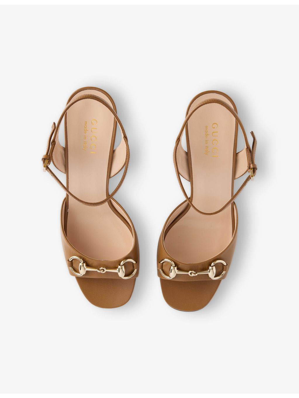 Horsebit Block-Heel Leather Sandals - 2