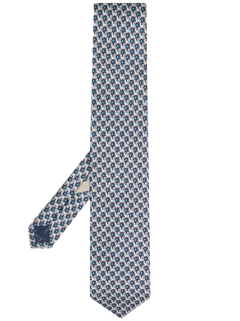 animal-print silk tie - 1