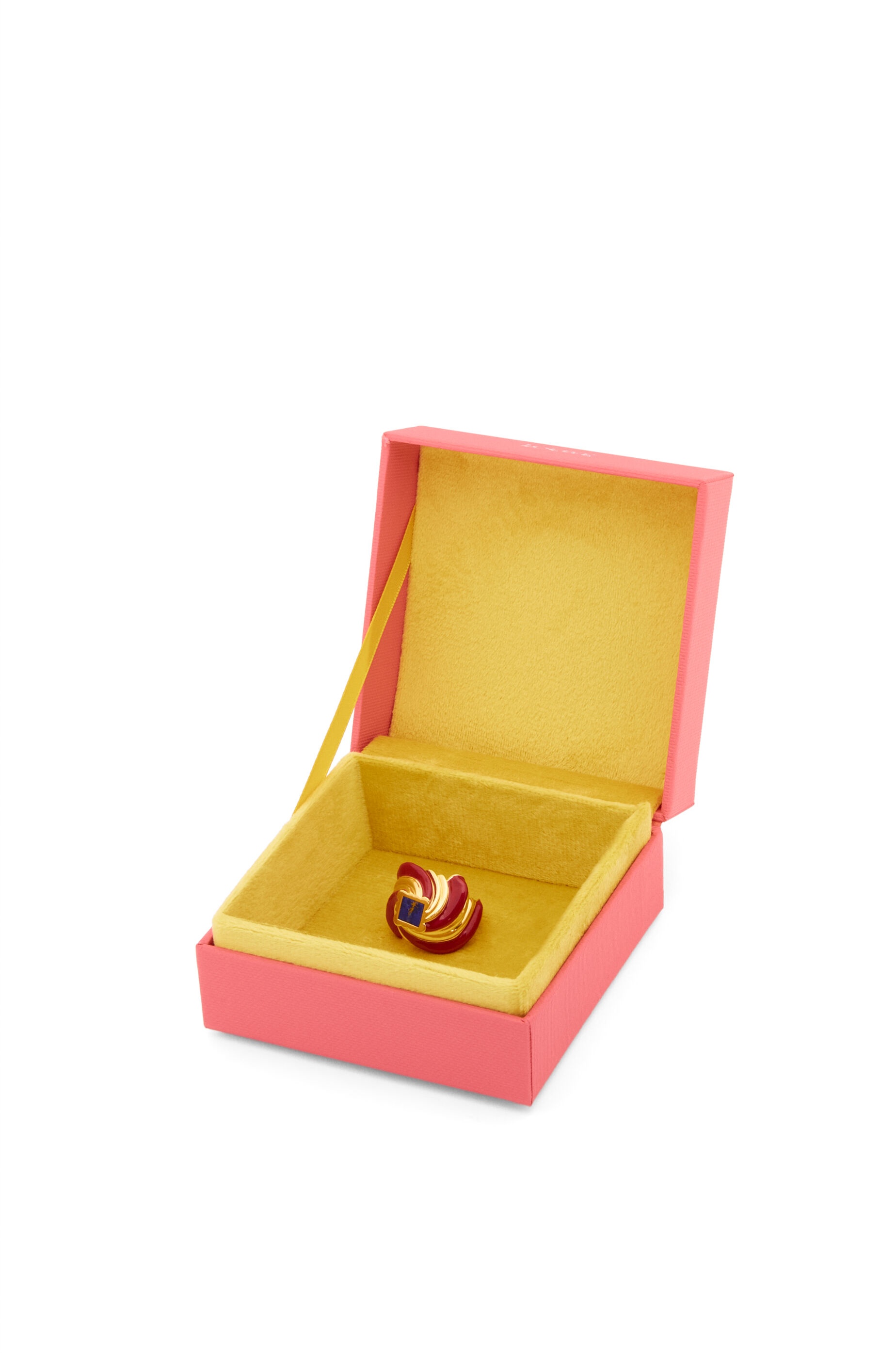 Twisted Anagram ring in sterling silver and enamel - 6