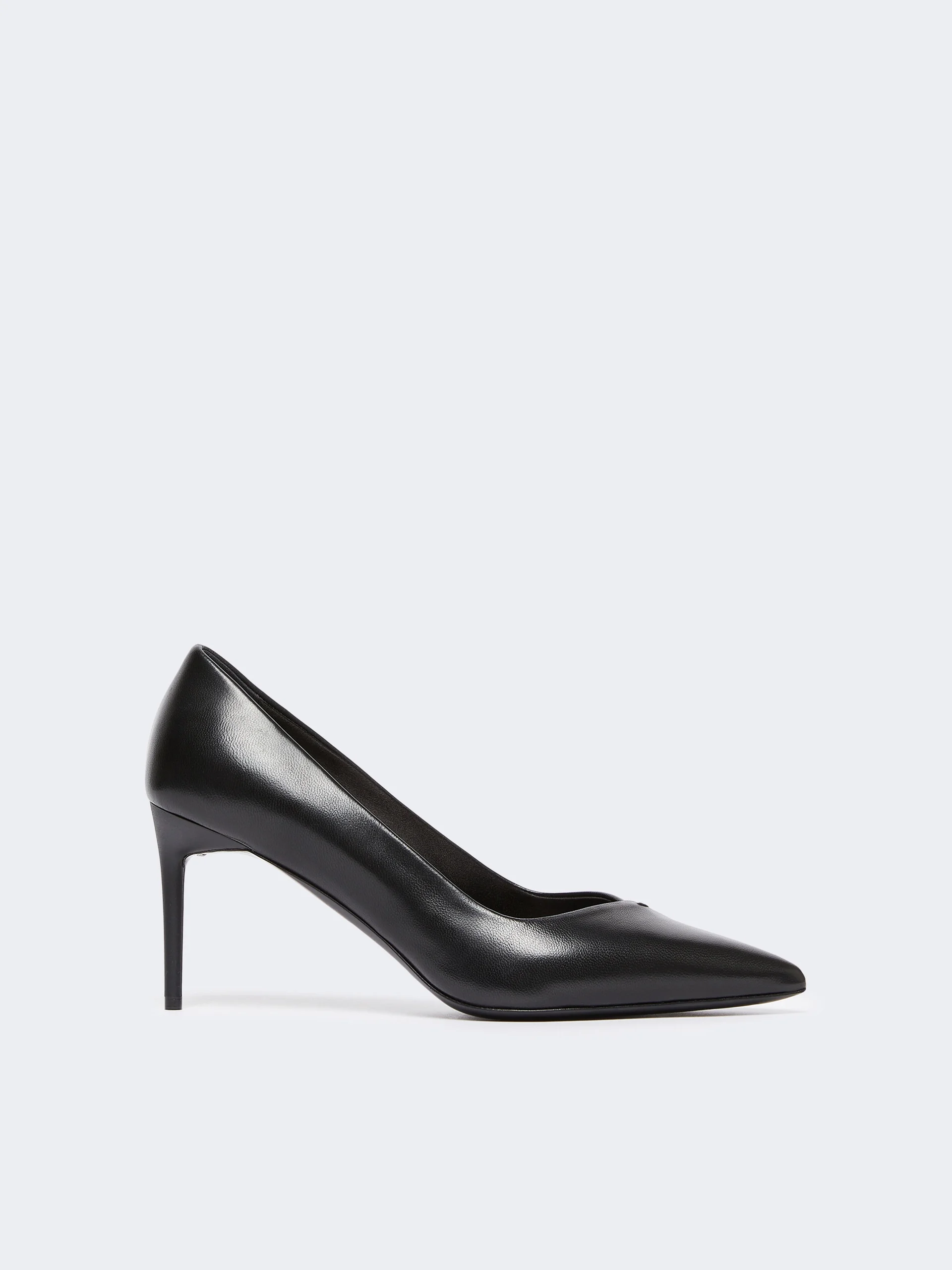 PHYLLIS Nappa leather court shoes - BLACK - 1