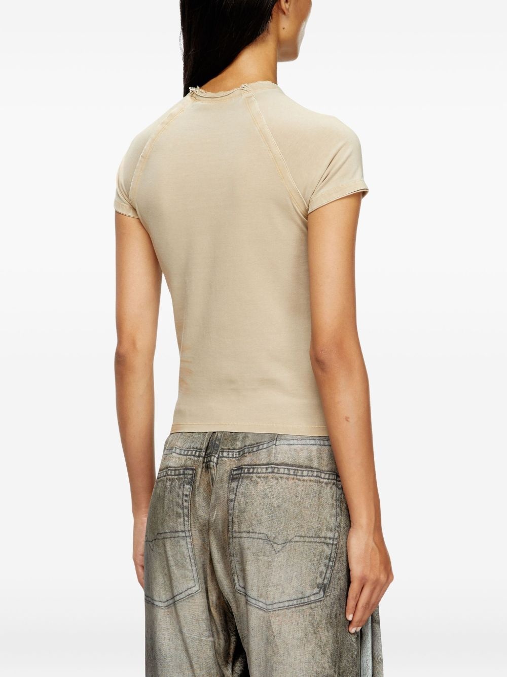 rhinestone-embellished raglan-sleeve T-shirt - 4