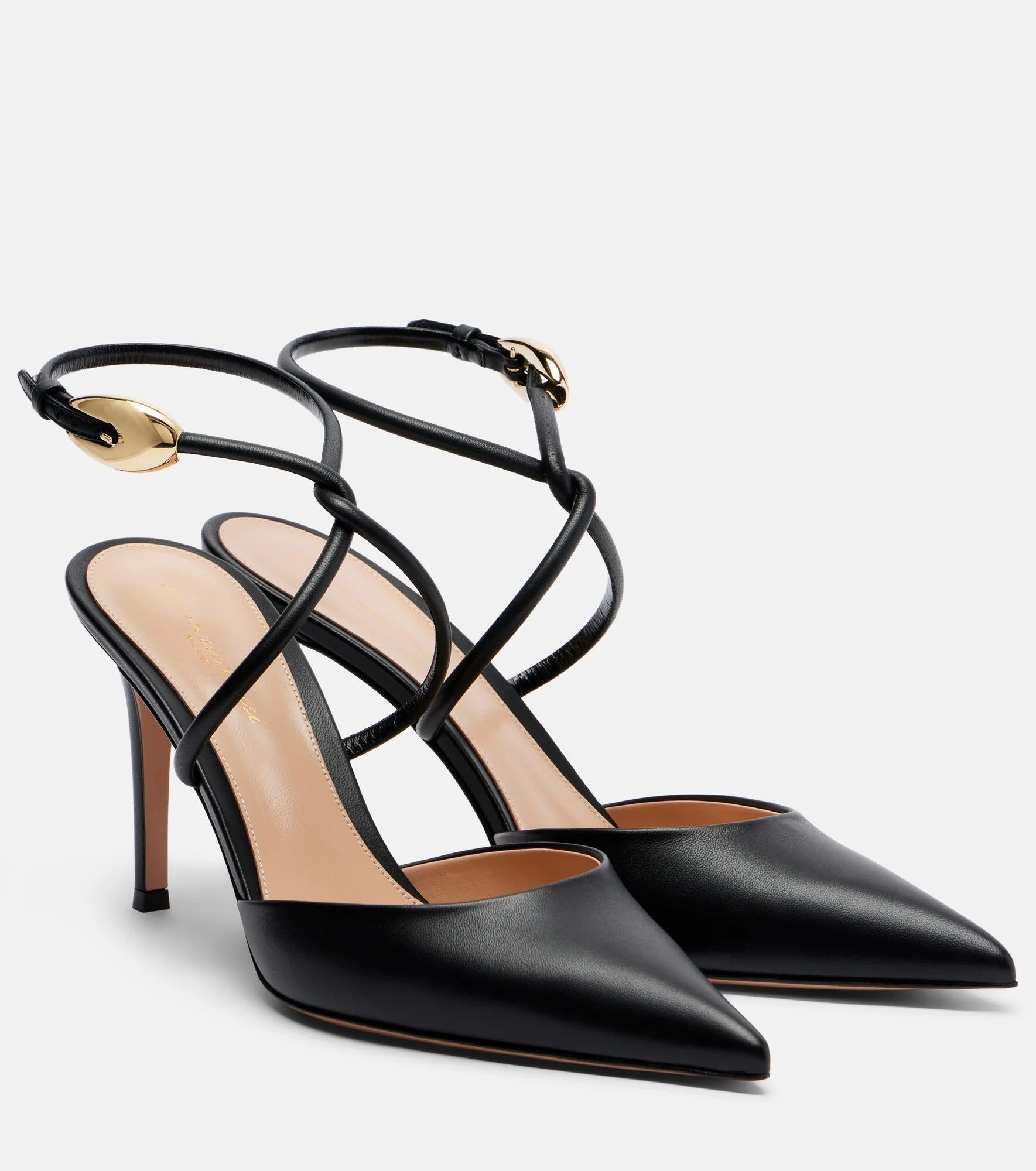 Leather slingback pumps - 1
