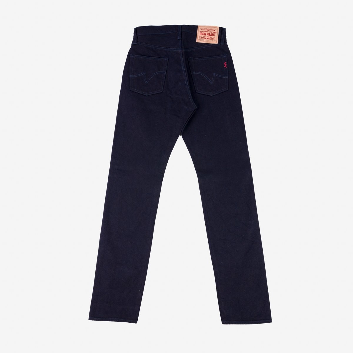 IH-888S-14ii 14oz Selvedge Denim Mid/High Rise Tapered Cut Jeans - Indigo/Indigo - 5