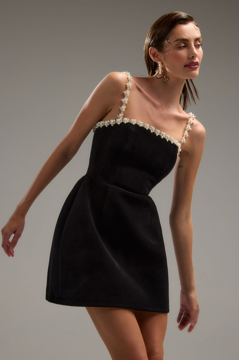 Em Velvet Black Dress 6