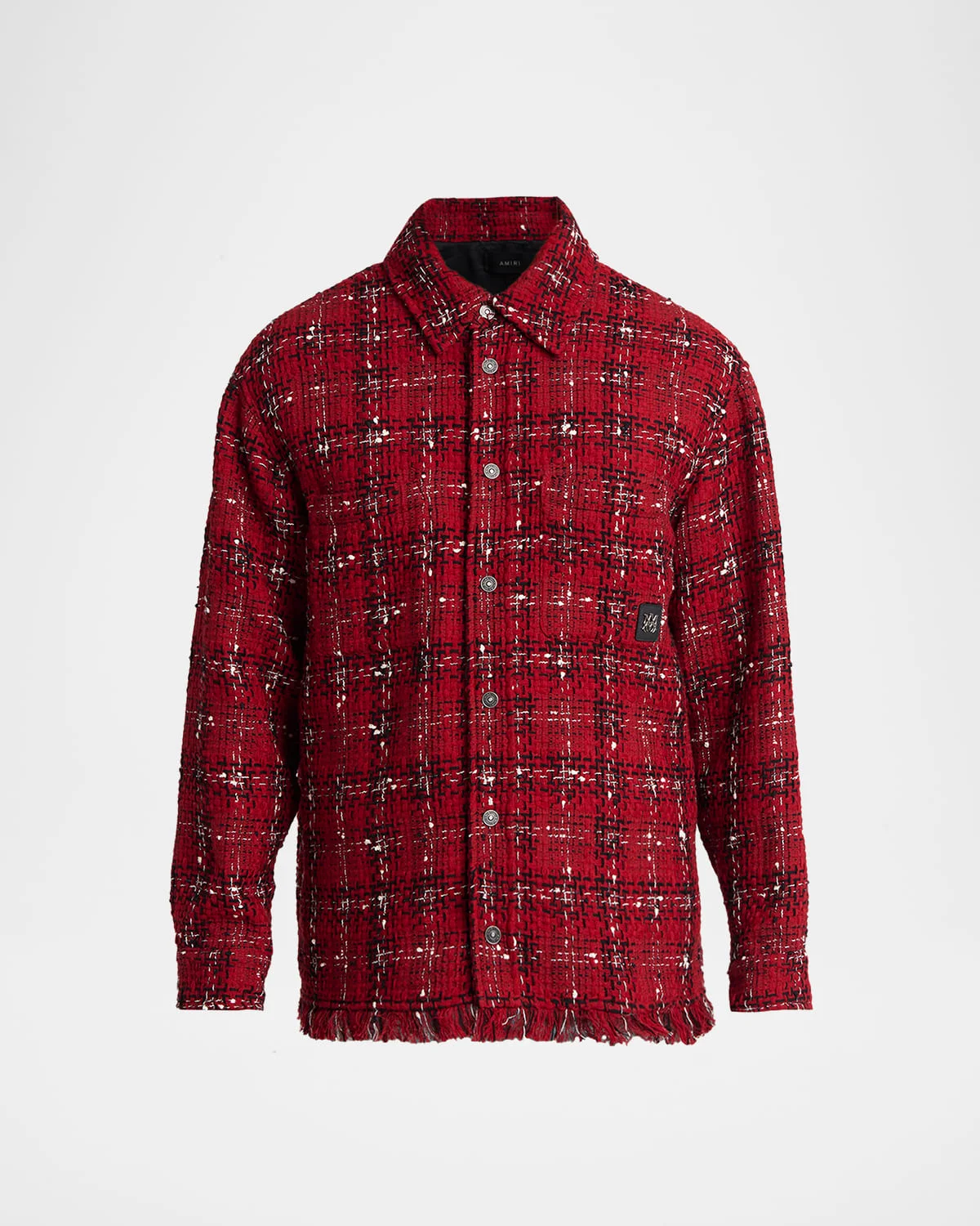 Men's Tweed Flannel Snap-Front Overshirt - 1
