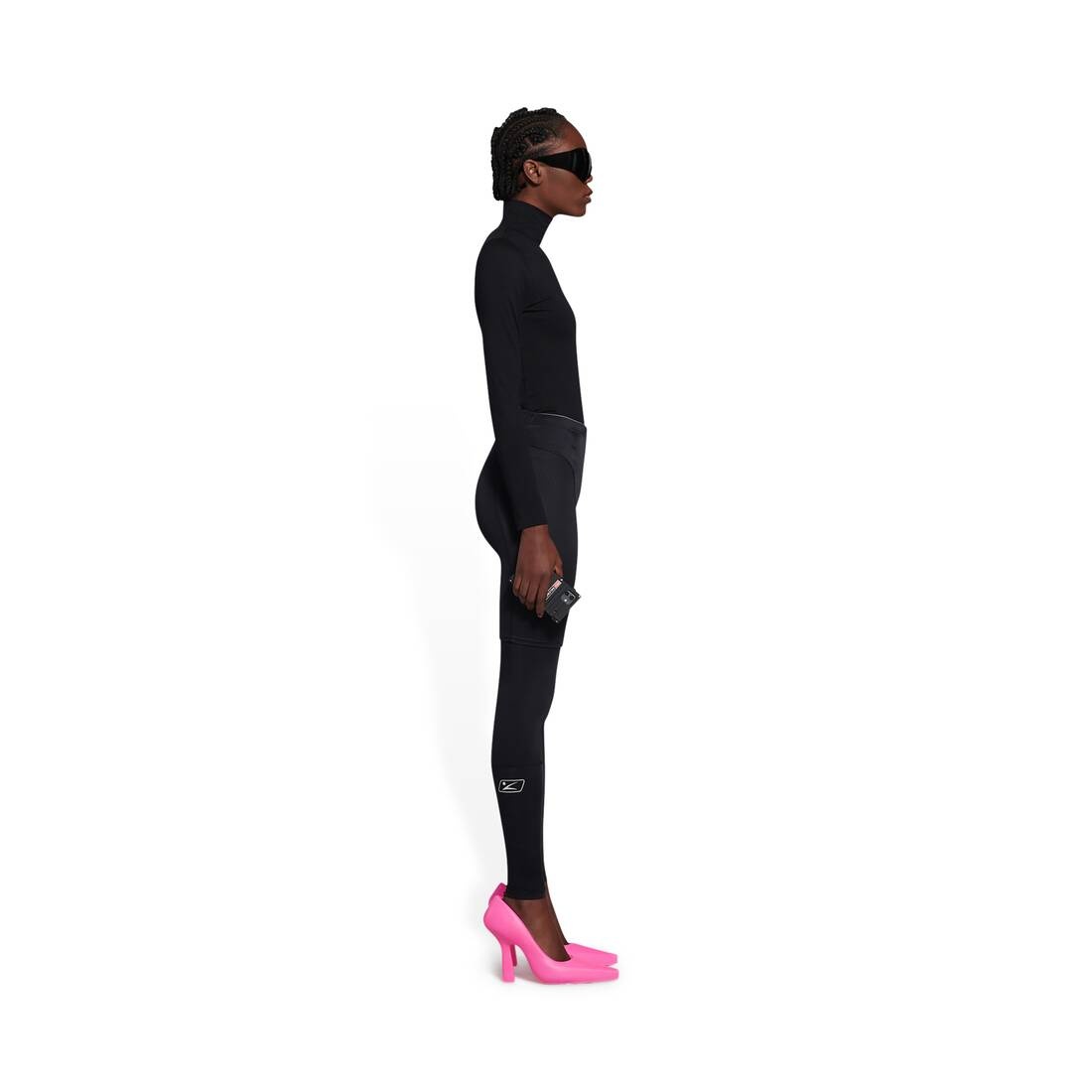 Trompe-l'oeil Leggings in Black - 4