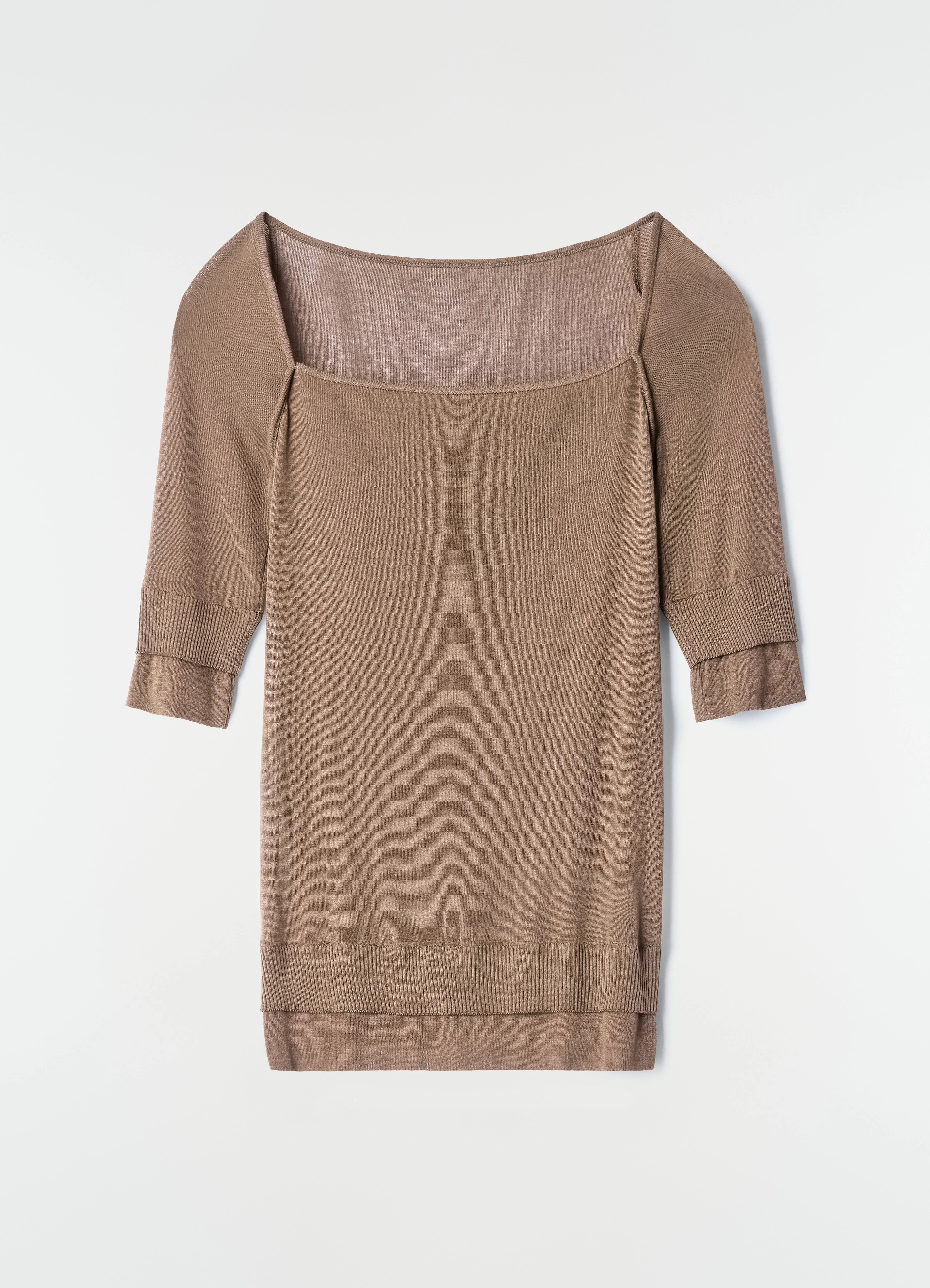 3/4 SLEEVES TOP IN VISCOSE SILK - 1