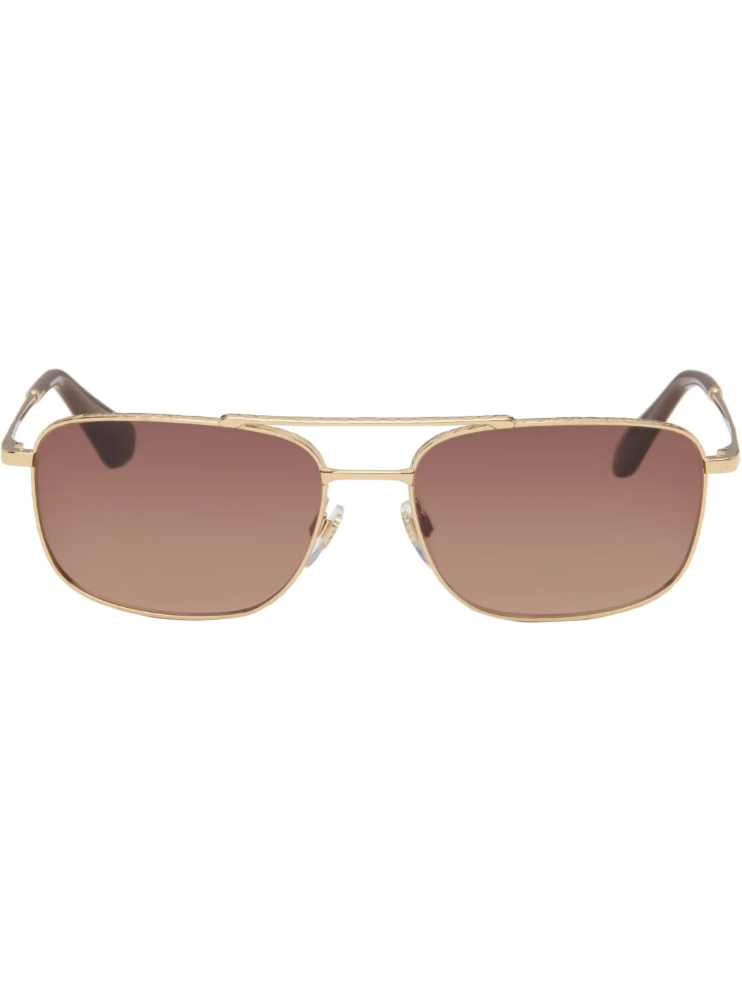 Gold Aviator Sunglasses - 1