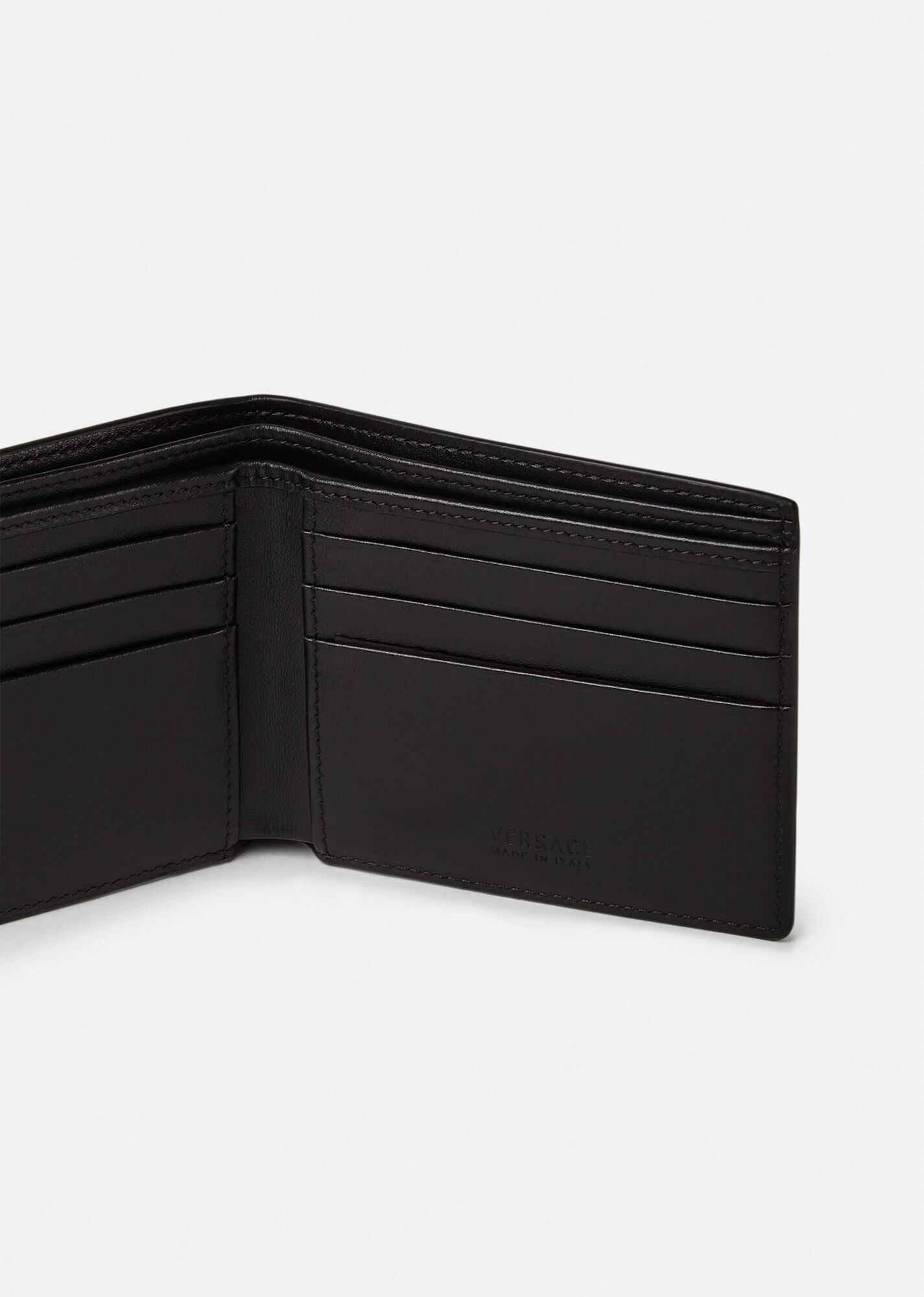 Medusa Stud Leather Bifold Wallet - 2