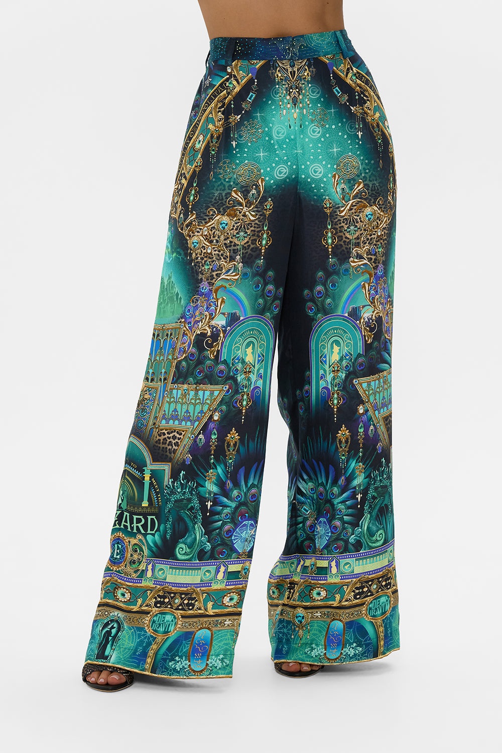 WIDE LEG WAISTED PANT - 5