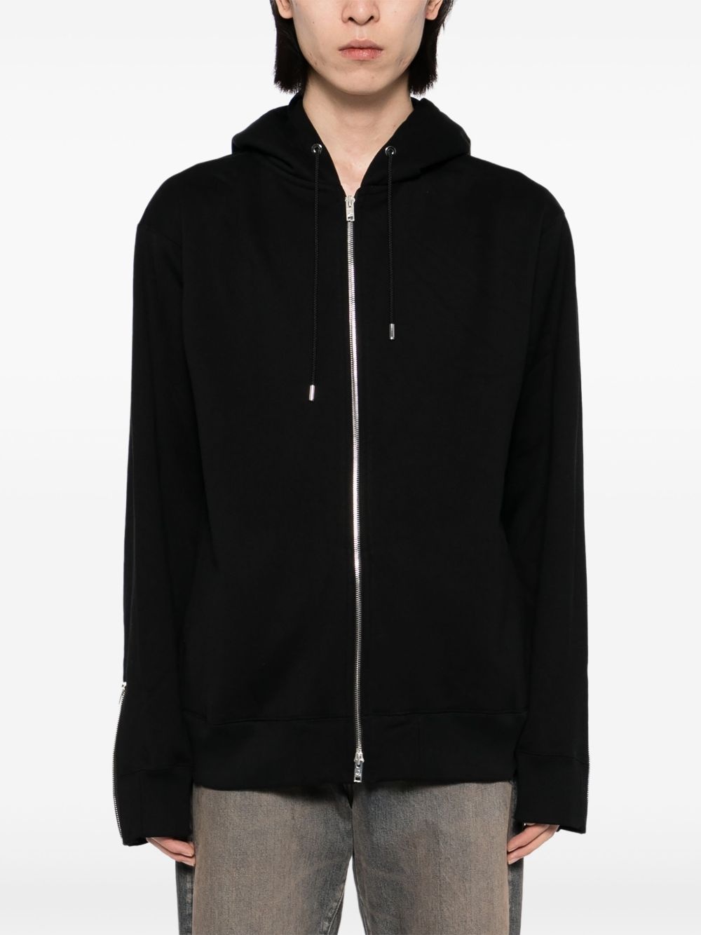 bead-embellished hoodie - 4