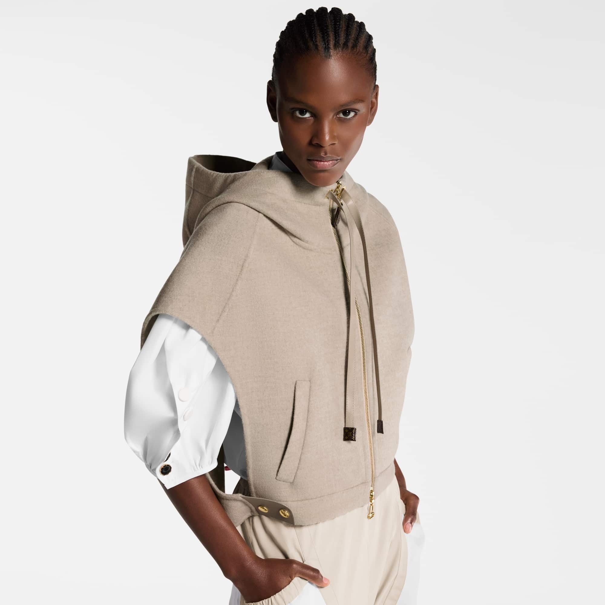 Double Face Open-Arm Jacket - 4