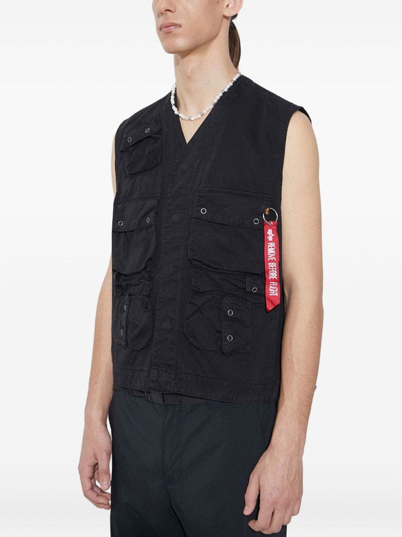 utility-pocket cotton gilet 3