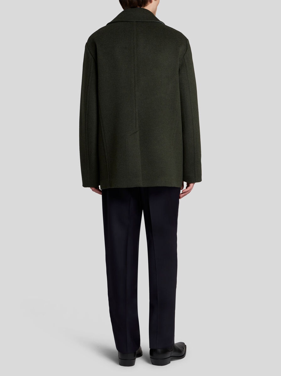 WOOL AND CASHMERE PEACOAT - 5