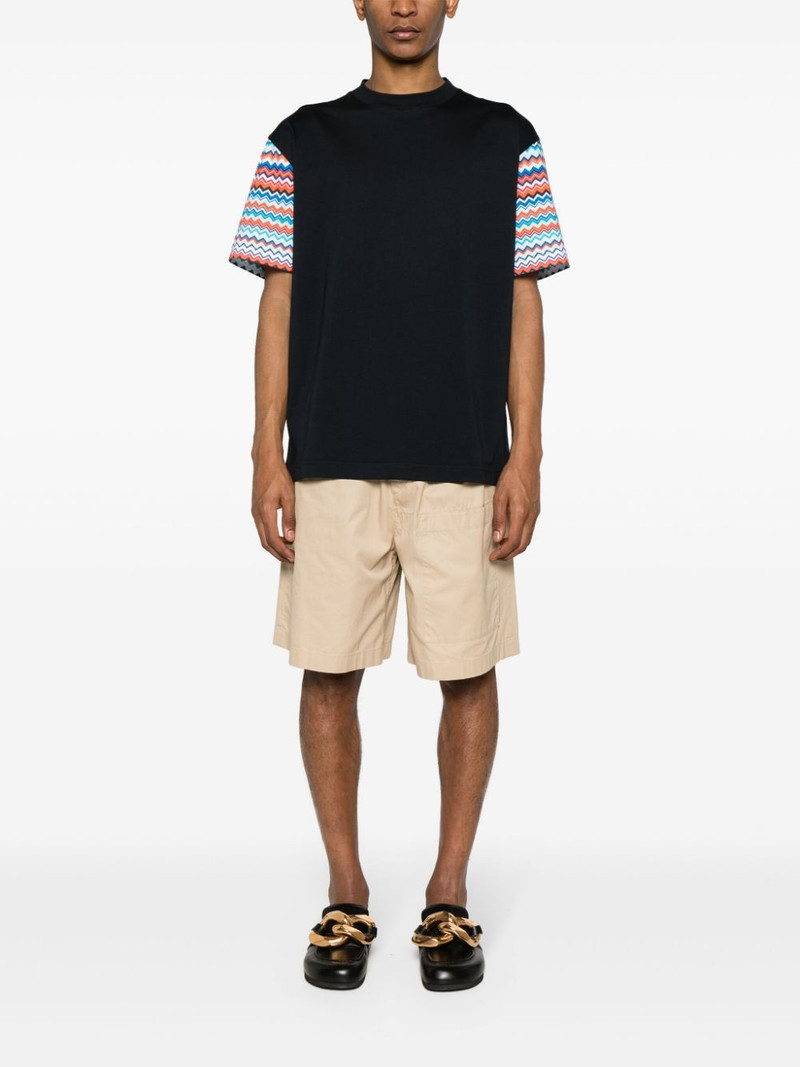 Missoni zigzag-sleeves cotton T-shirt outlook