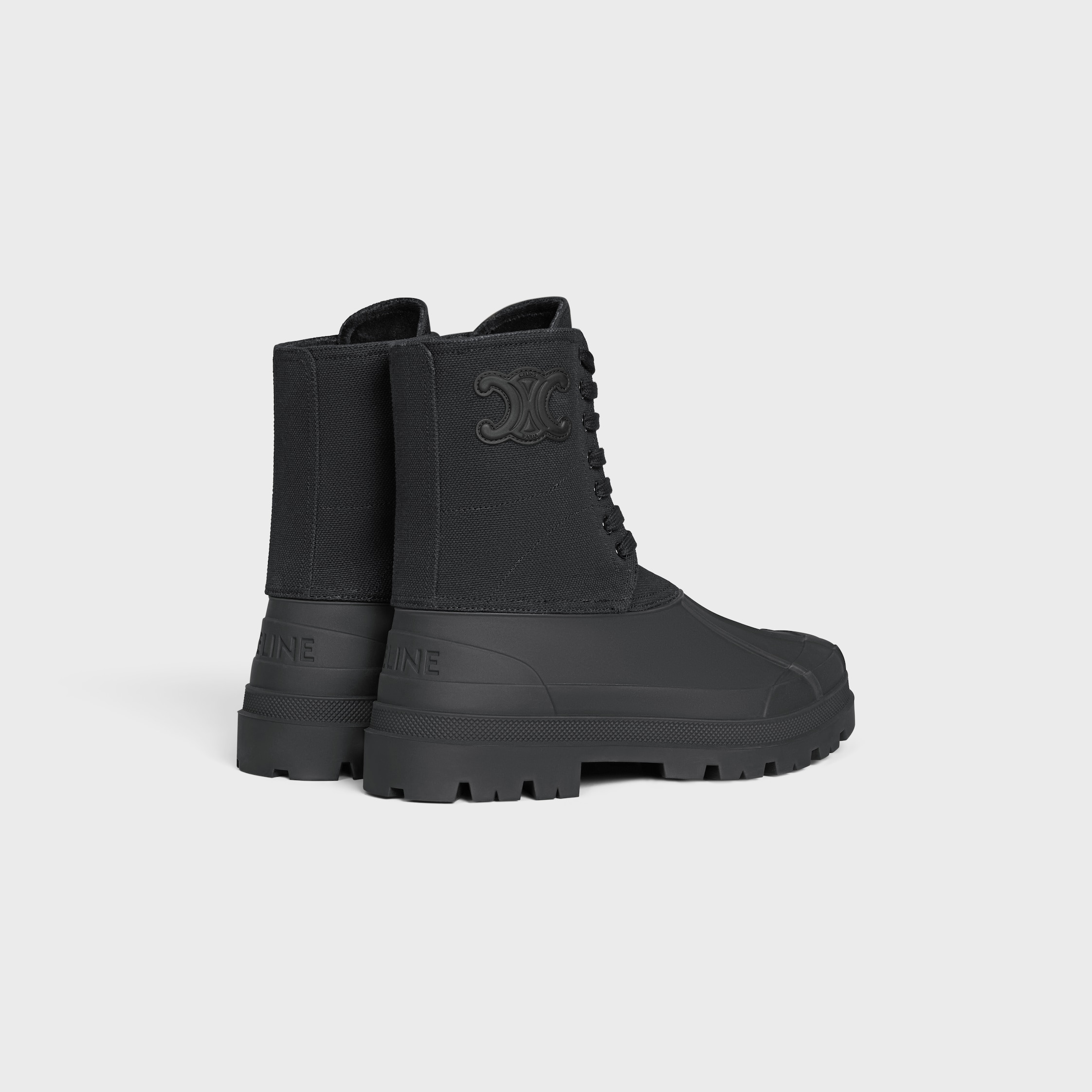 CELINE RILEY LACE-UP BOOT IN CANVAS - 3