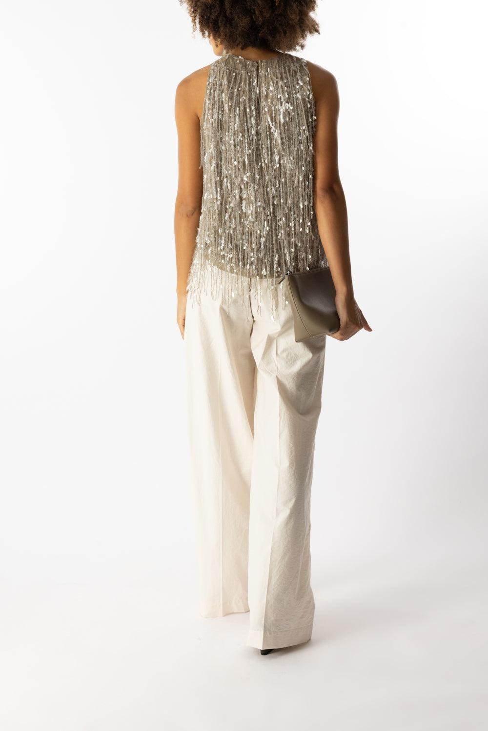 Glistening Waterfall Embroidery Top - 6