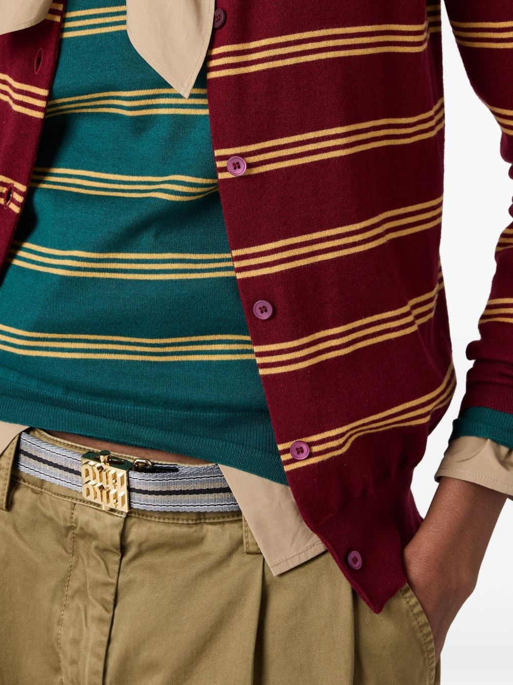 striped cardigan - 4