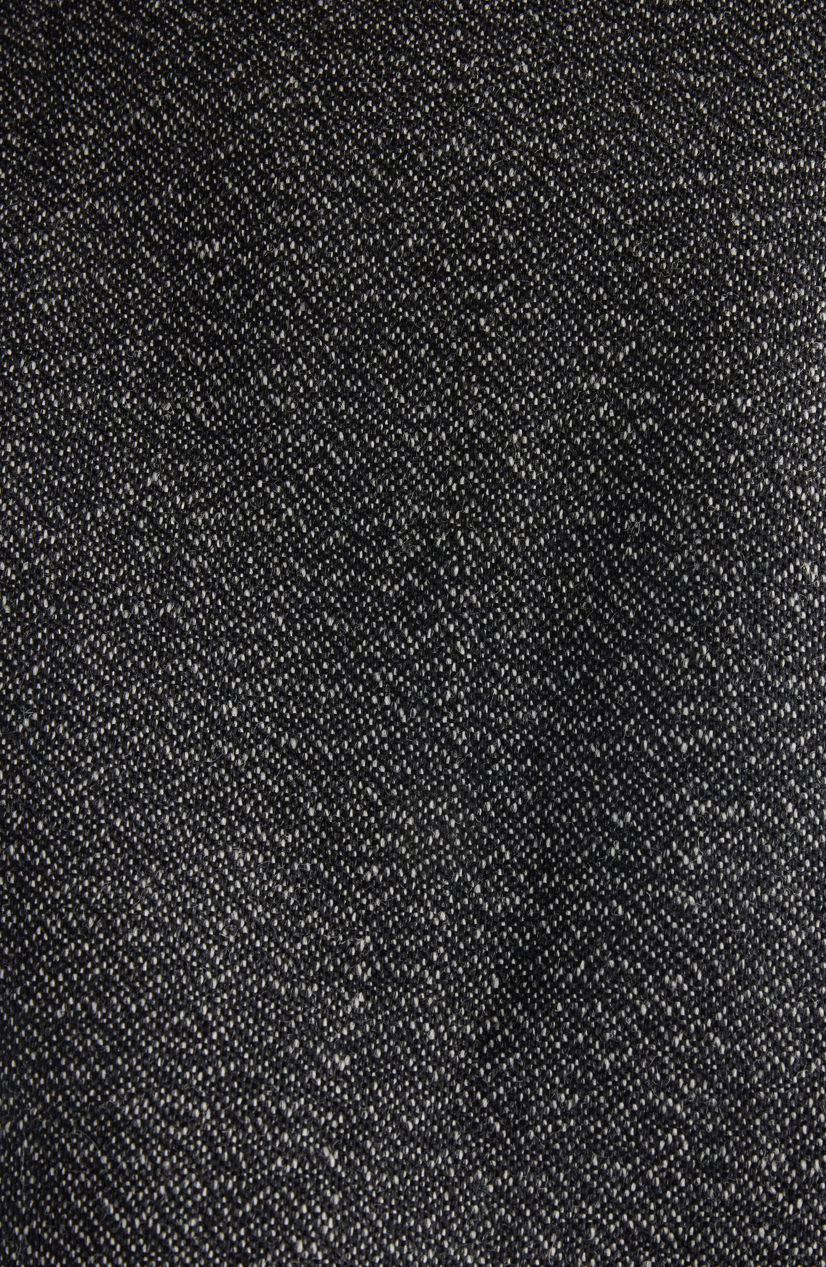 Courrèges Oblique Caviar Wool Coat in Black/Heritage White at Nordstrom - 7