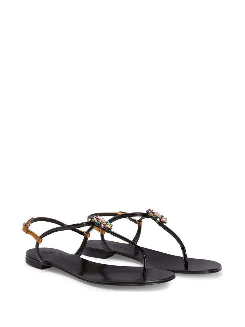 Giuseppe Zanotti Noussa floral-appliquÃ© sandals outlook