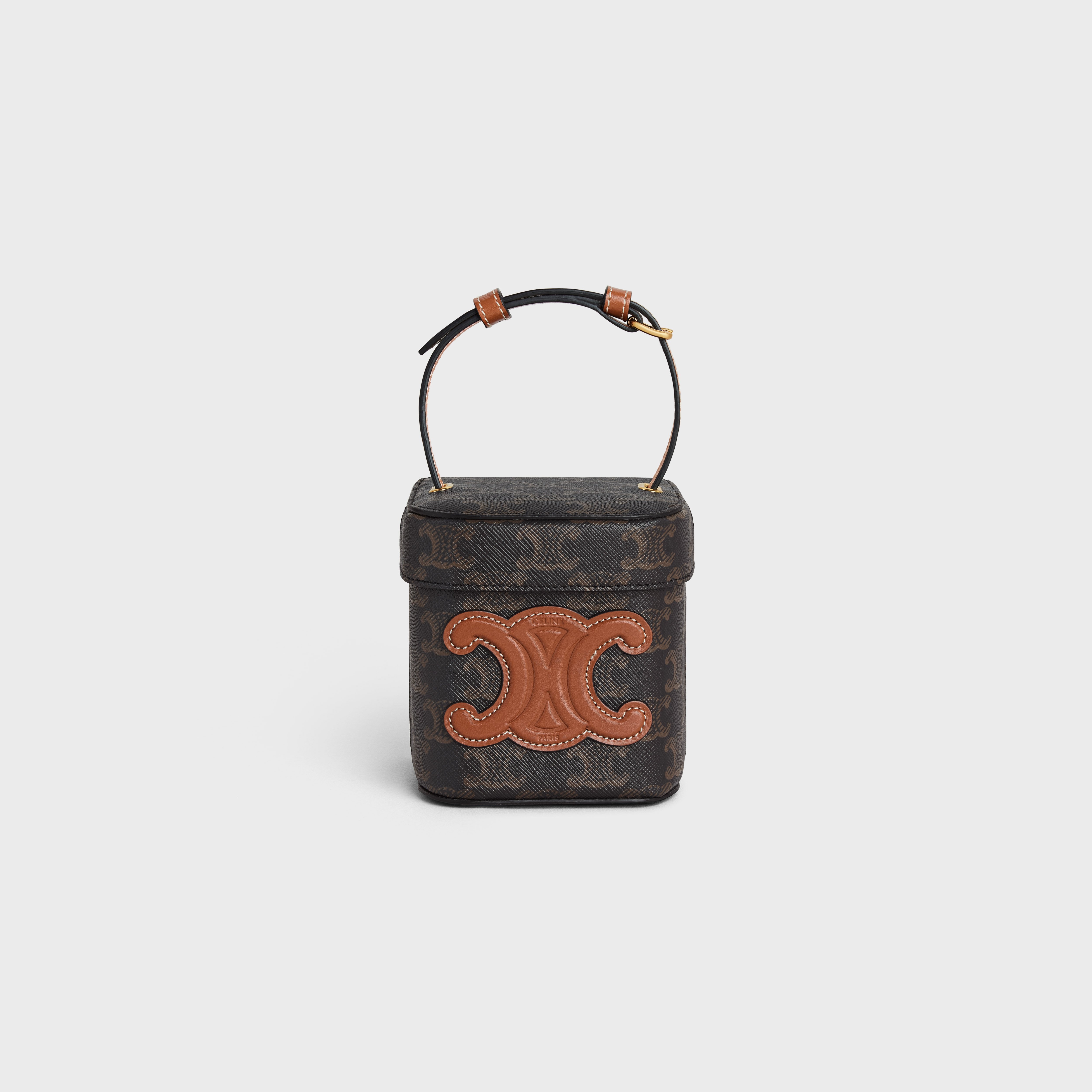 SMALL BOX cuir triomphe in TRIOMPHE CANVAS and CALFSKIN - 1