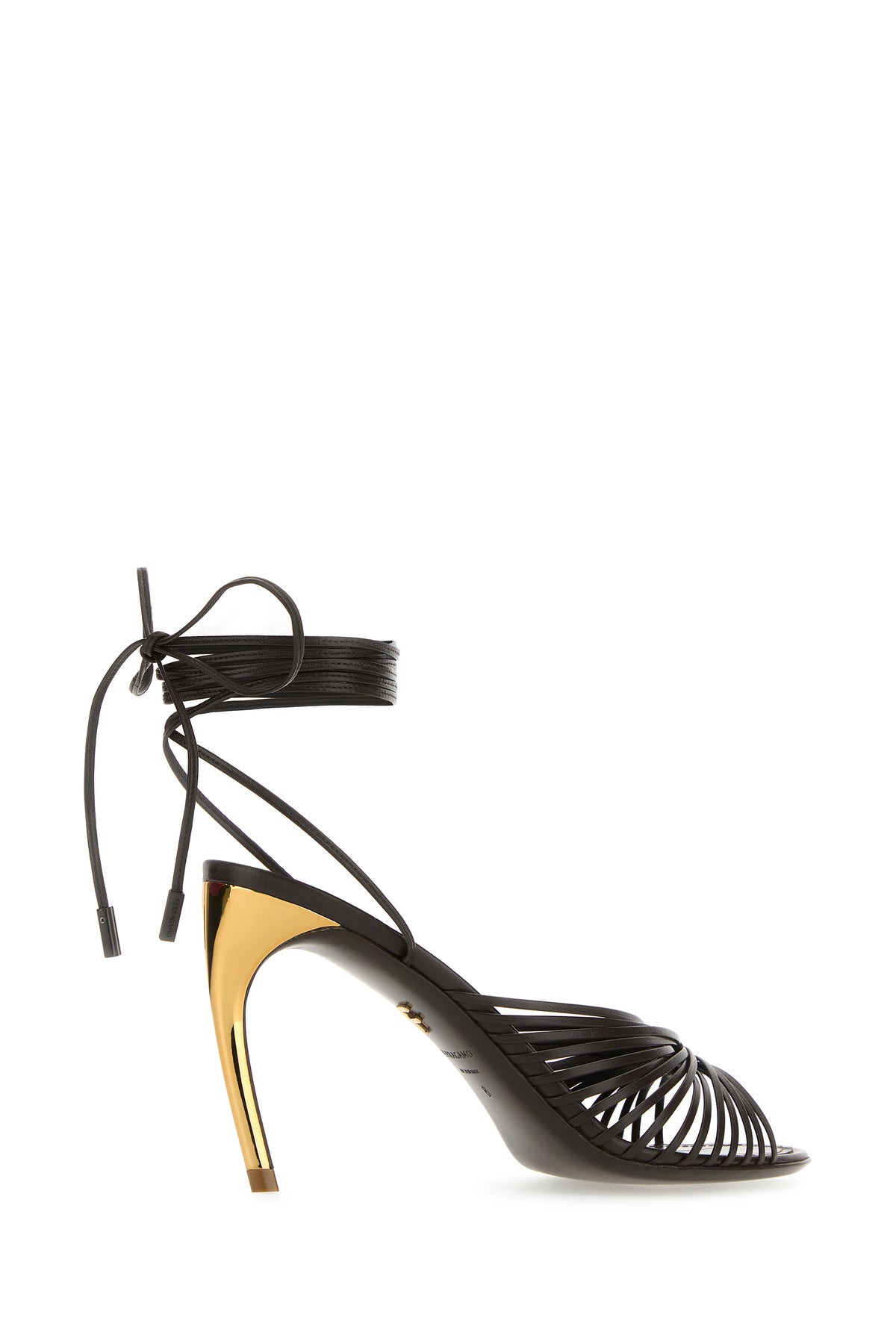 Dark brown leather Atena sandals - 3