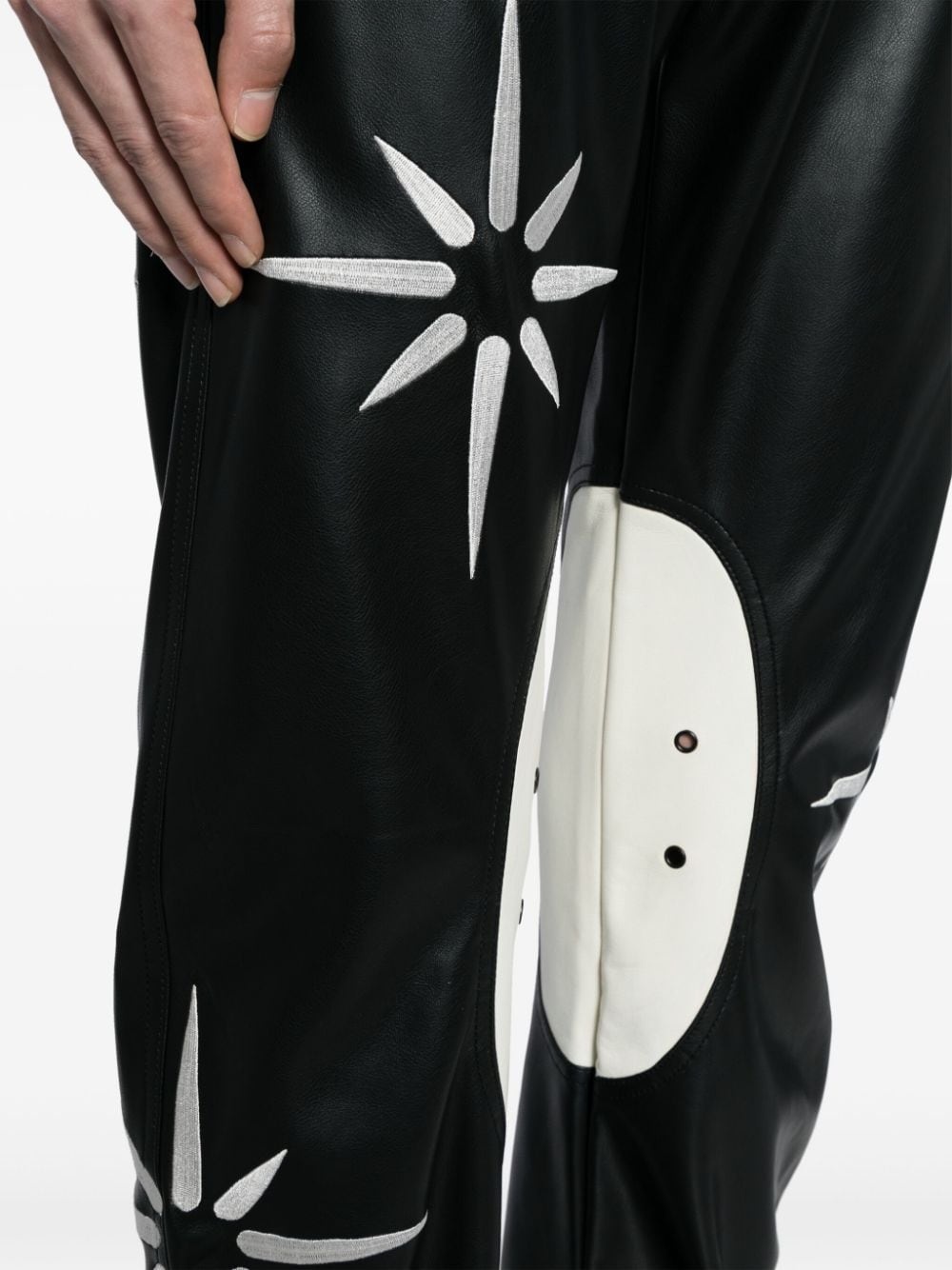 Flower Rider straight-leg trousers - 5