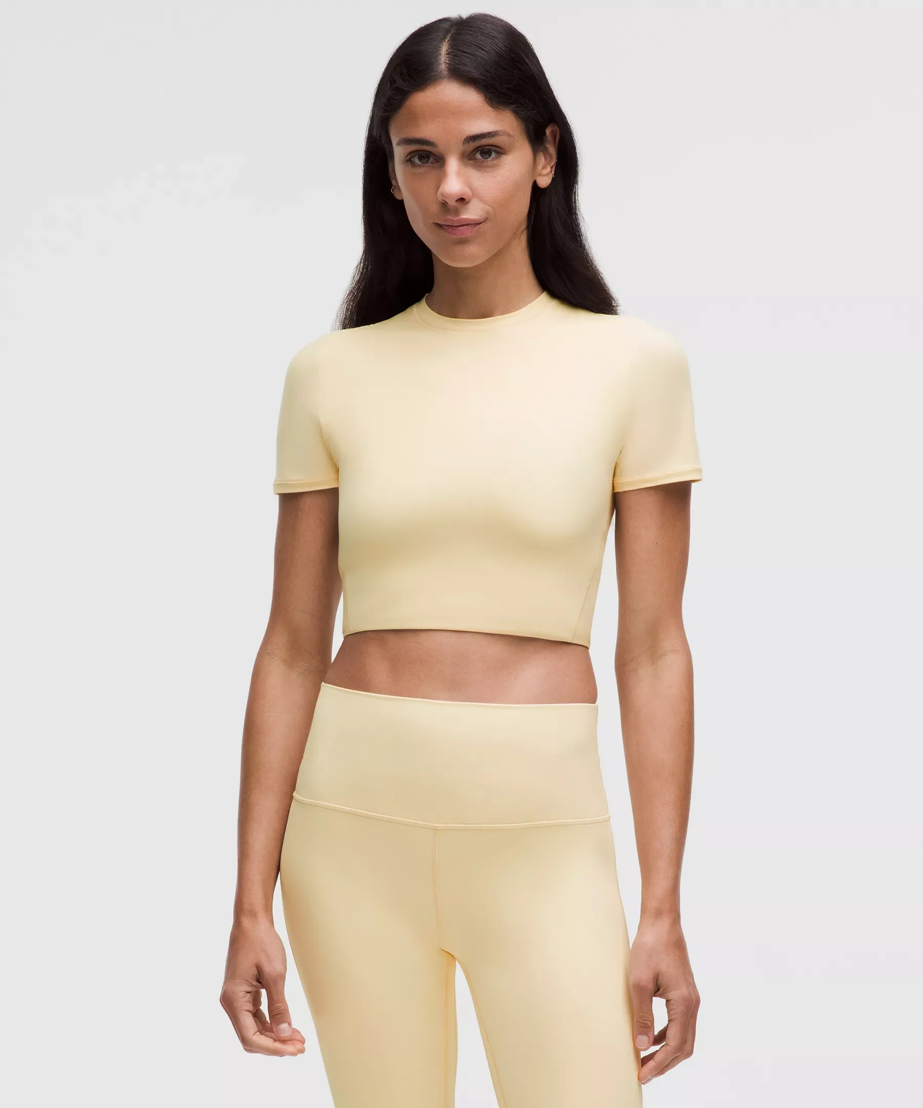 Wundermost Ultra-Soft Nulu Crewneck Cropped T-Shirt - 1