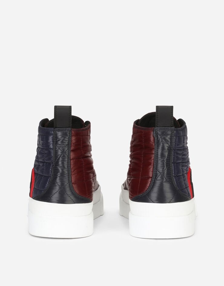 Quilted two-tone nylon Portofino Light mid-top sneakers - 3