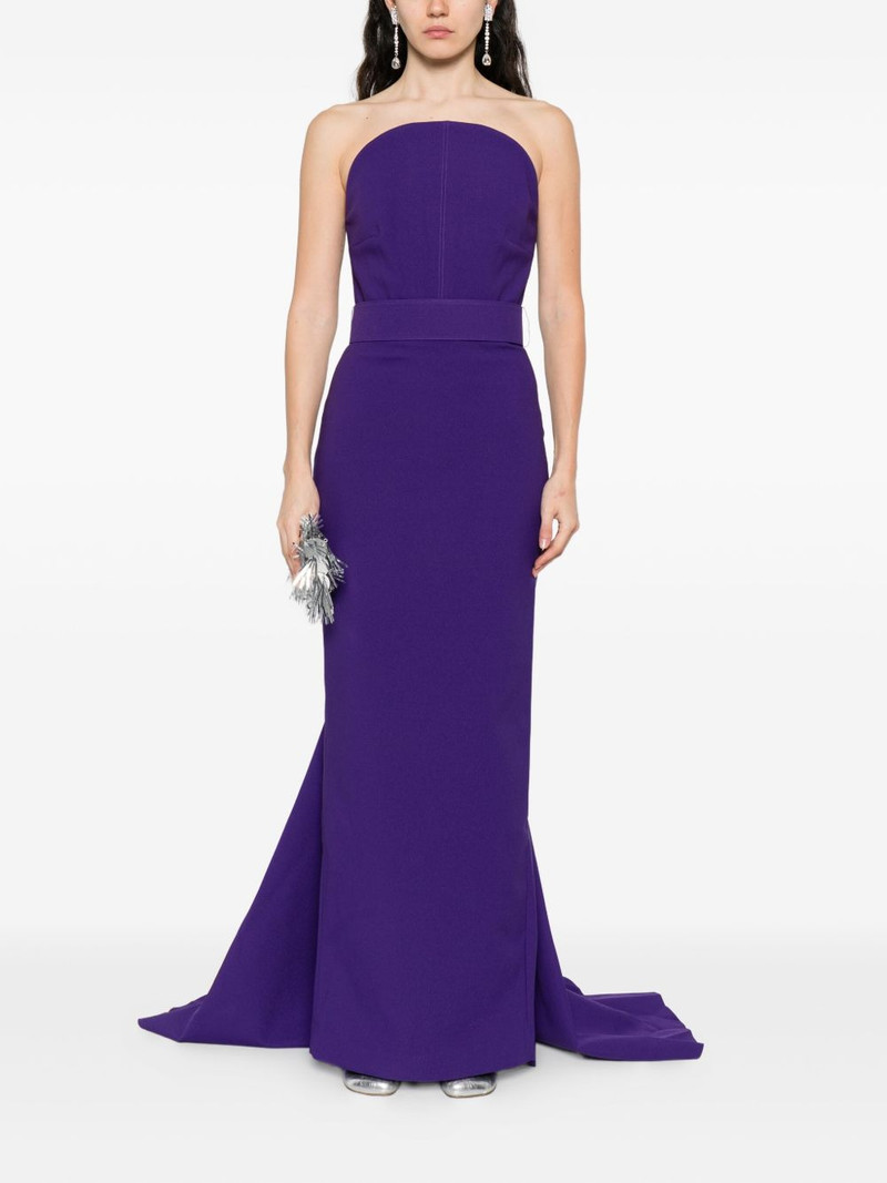 SOLACE LONDON The Citra strapless maxi dress outlook