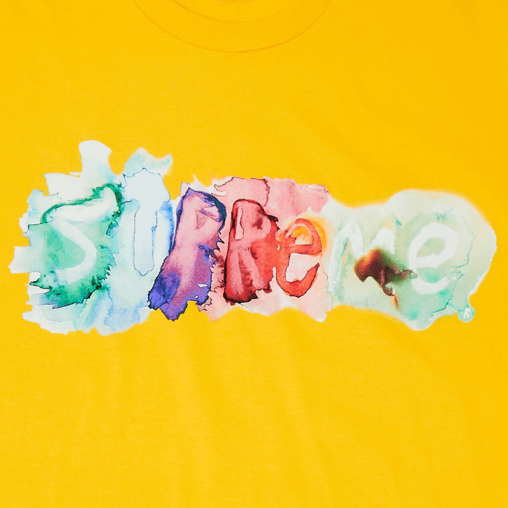 Supreme Watercolor Tee 'Yellow' - 2
