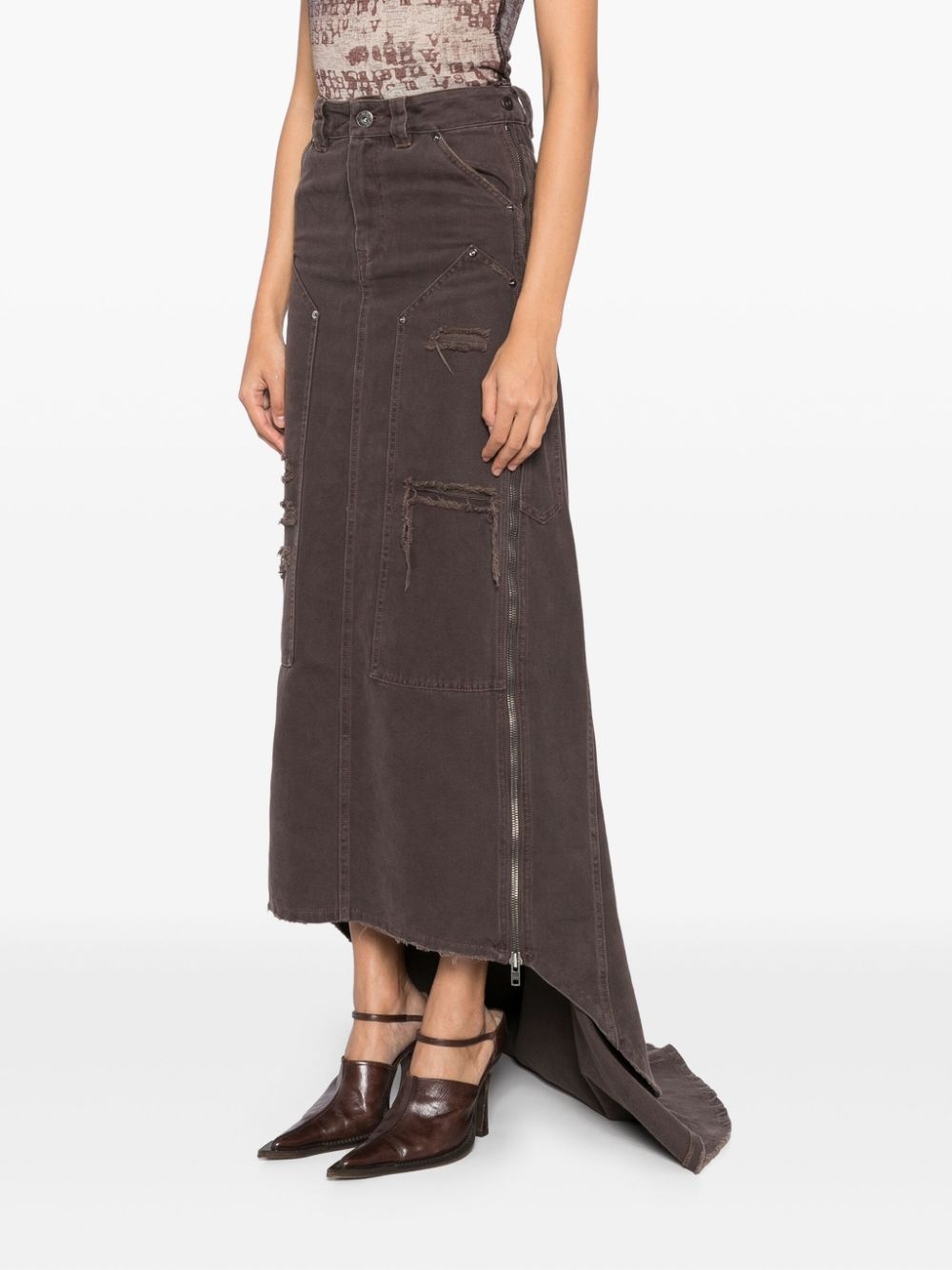 distressed skirt - 3